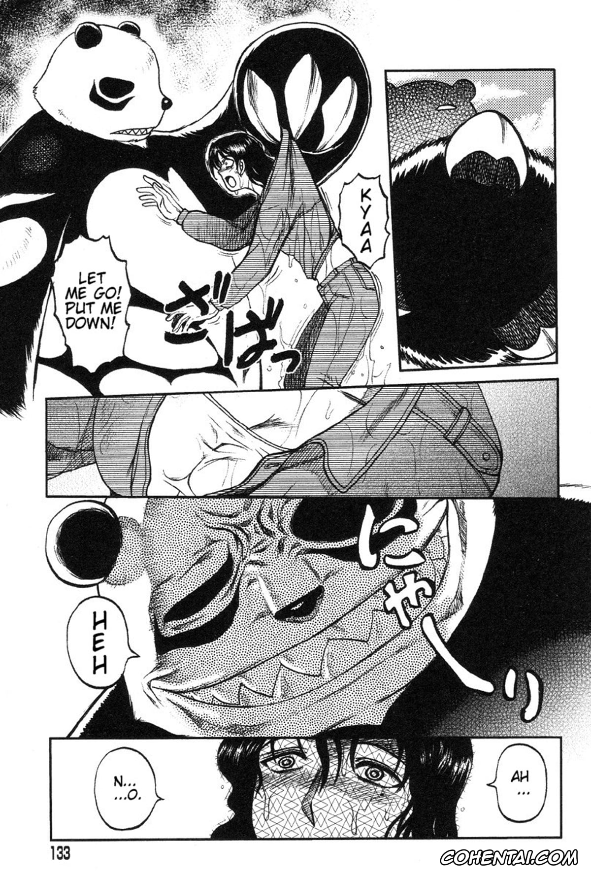 Manga xxx, Tankoubon xxx, Miko to Yajuu – Death Panda, pagina 124