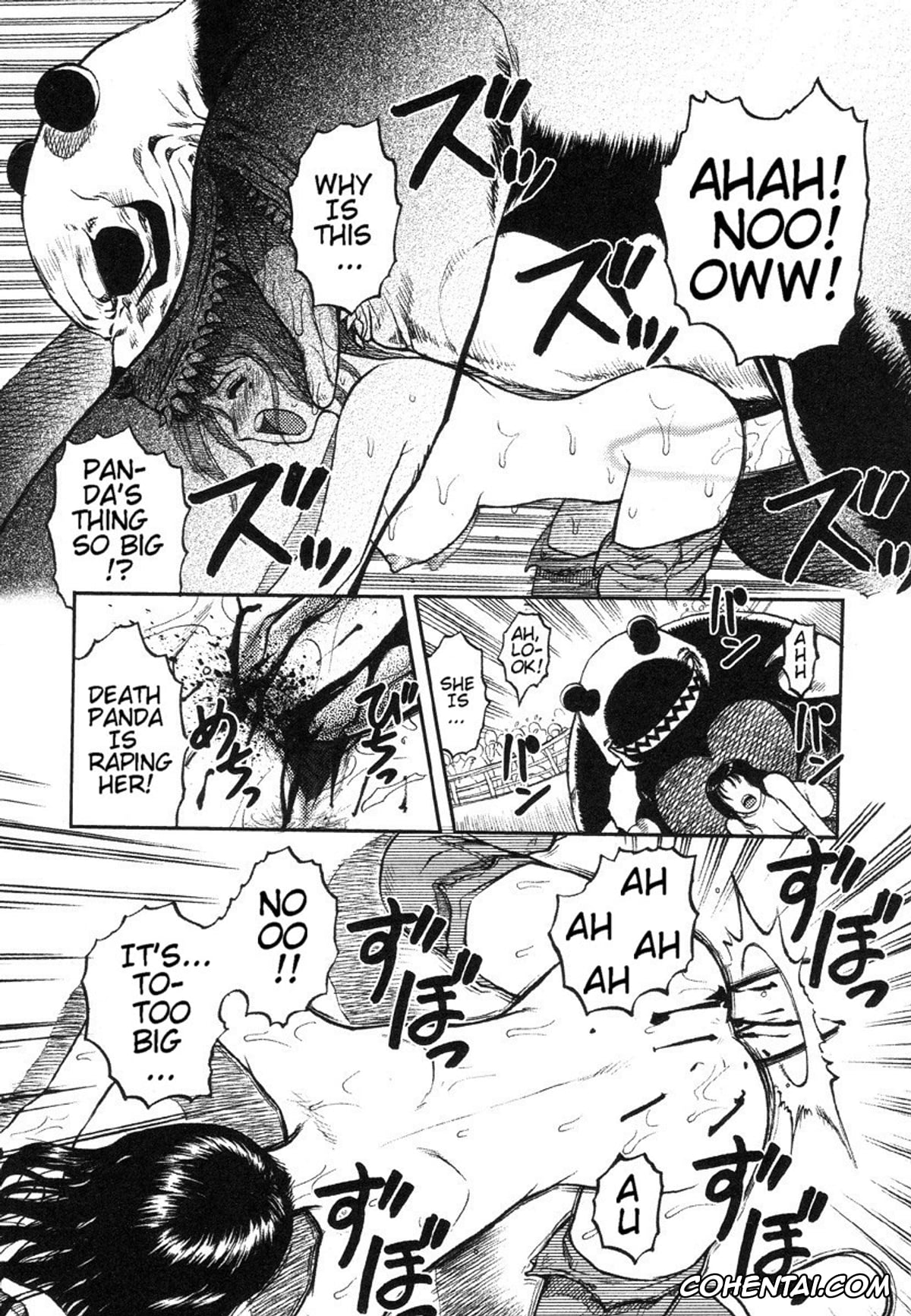 Manga porno, Tankoubon porno, Miko to Yajuu – Death Panda, pagina 128