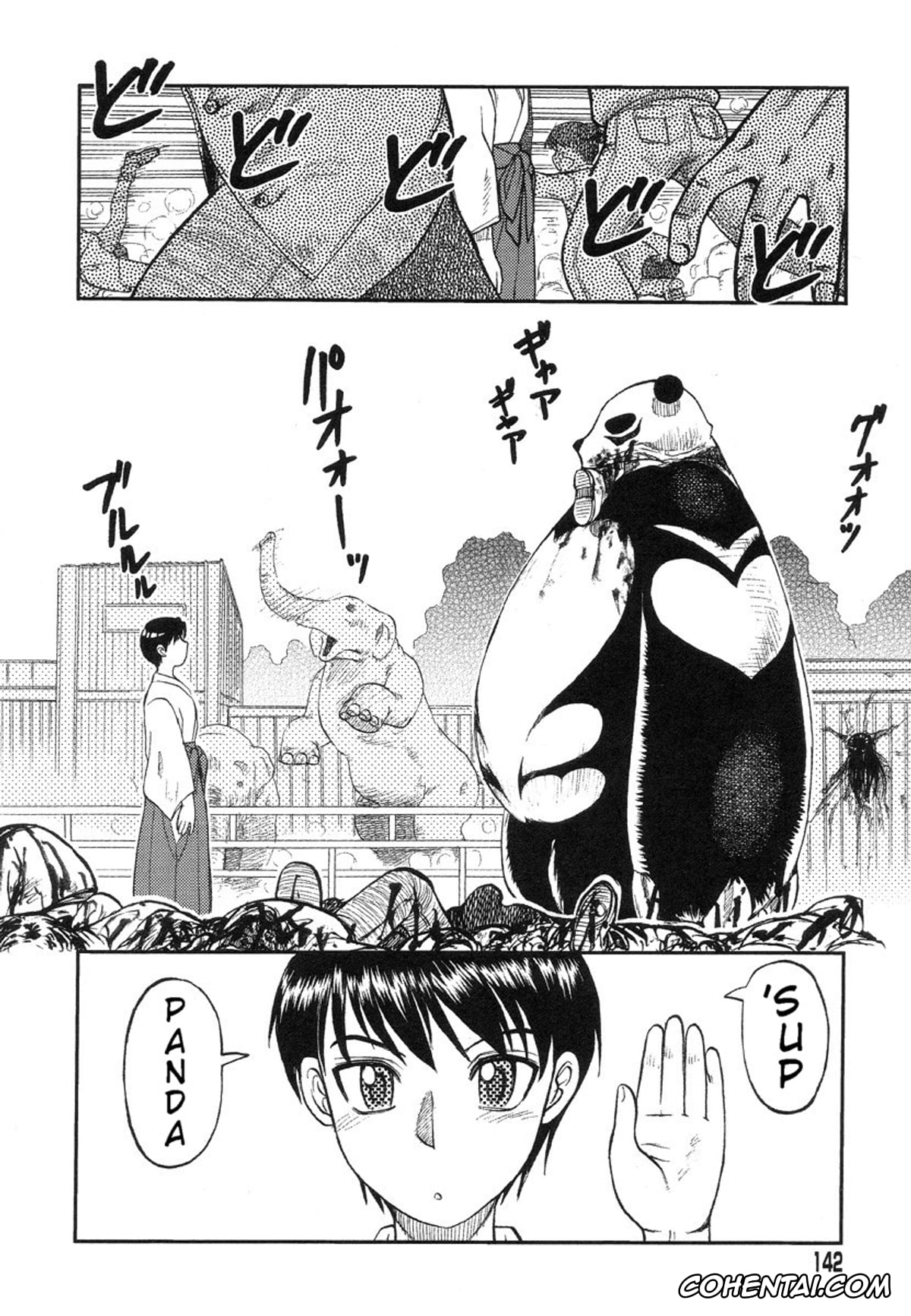Manga hentai, Tankoubon hentai, Miko to Yajuu – Death Panda, pagina 132