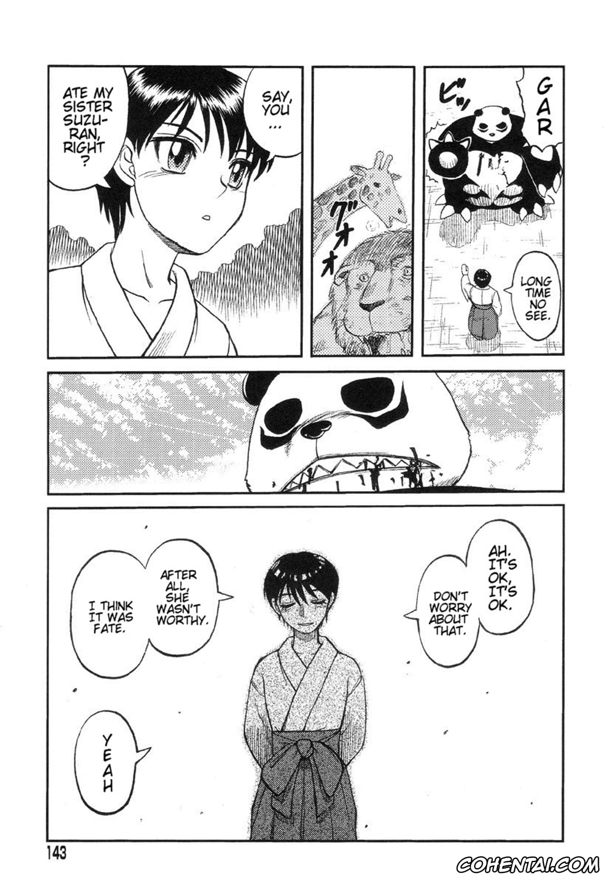 Manga xxx, Tankoubon xxx, Miko to Yajuu – Death Panda, pagina 133