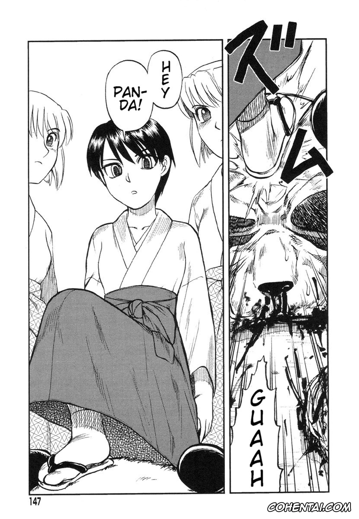 Manga xxx, Tankoubon xxx, Miko to Yajuu – Death Panda, pagina 136