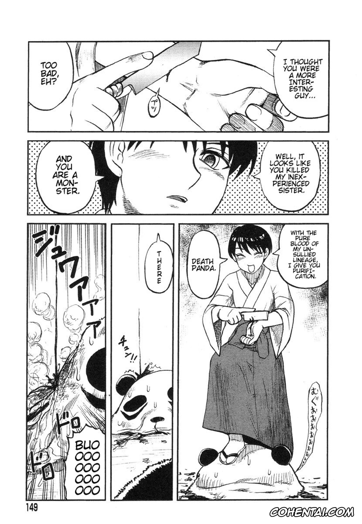 Manga hentai, Tankoubon hentai, Miko to Yajuu – Death Panda, pagina 138