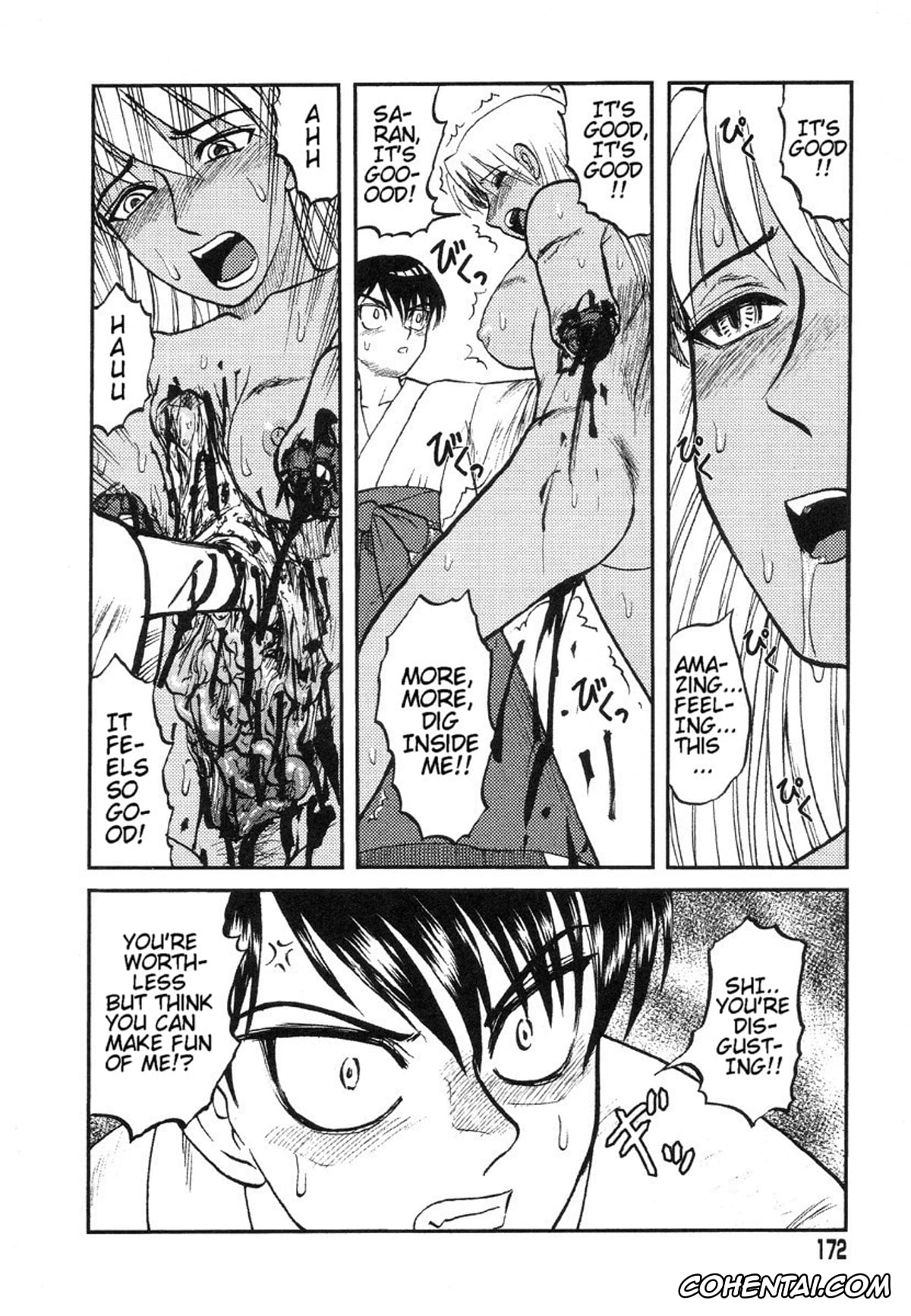 Manga hentai, Tankoubon hentai, Miko to Yajuu – Death Panda, pagina 159