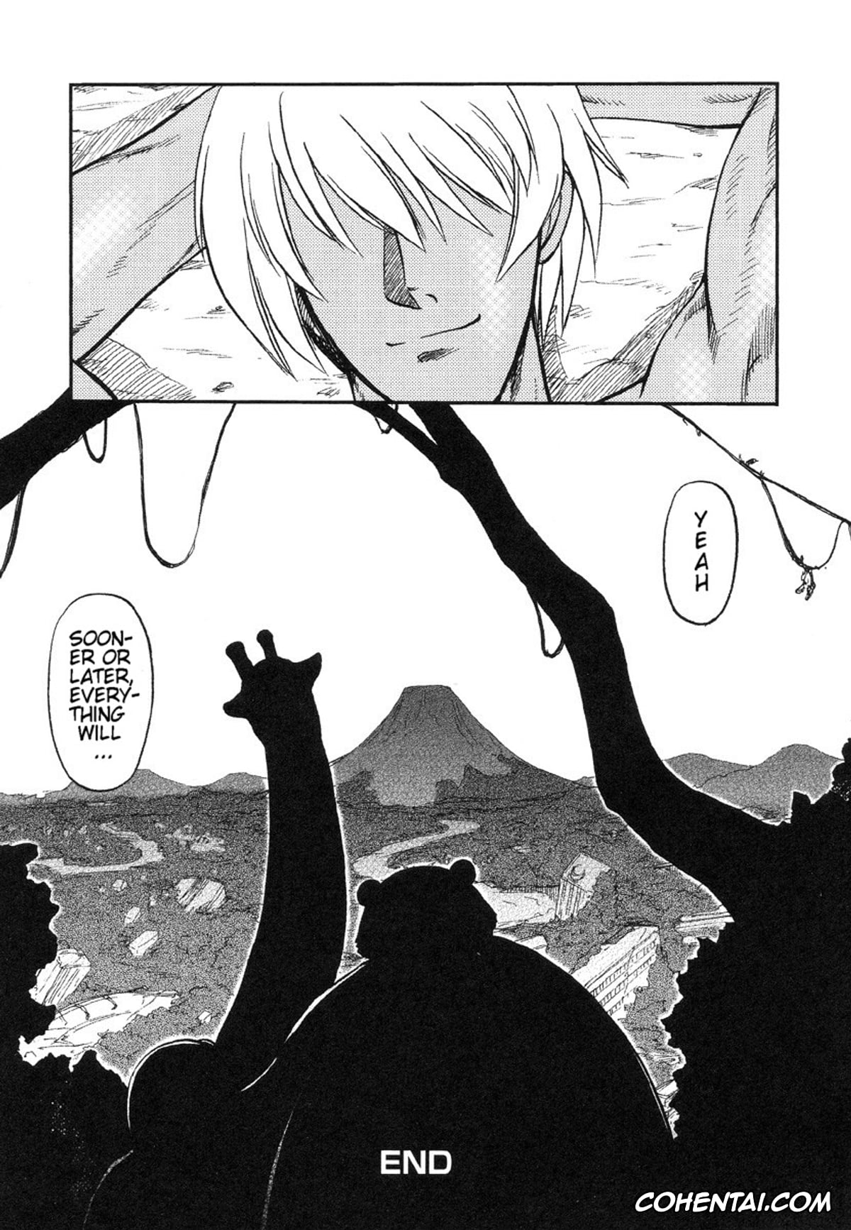 Manga porno, Tankoubon porno, Miko to Yajuu – Death Panda, pagina 182