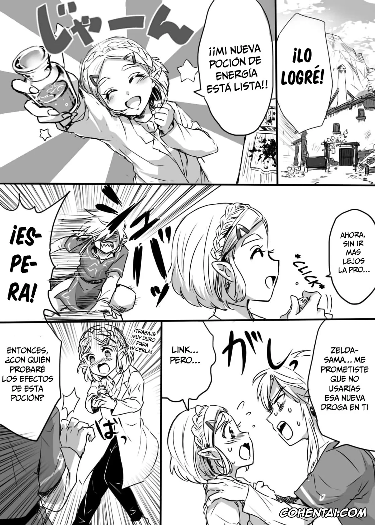The Legend Of Zelda porno, Link porno, Princess Zelda porno, Anzen de Kenzen na Okusuri o Nomou! (The Legend of Zelda: Breath of the Wild), pagina 2