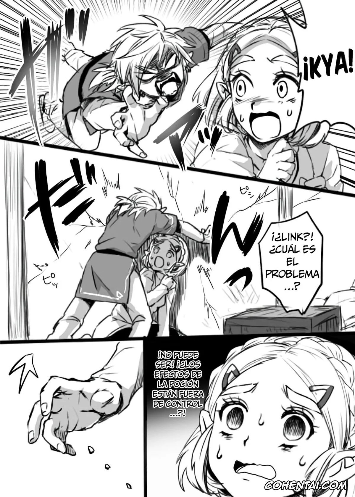 The Legend Of Zelda xxx, Link xxx, Princess Zelda xxx, Anzen de Kenzen na Okusuri o Nomou! (The Legend of Zelda: Breath of the Wild), pagina 4