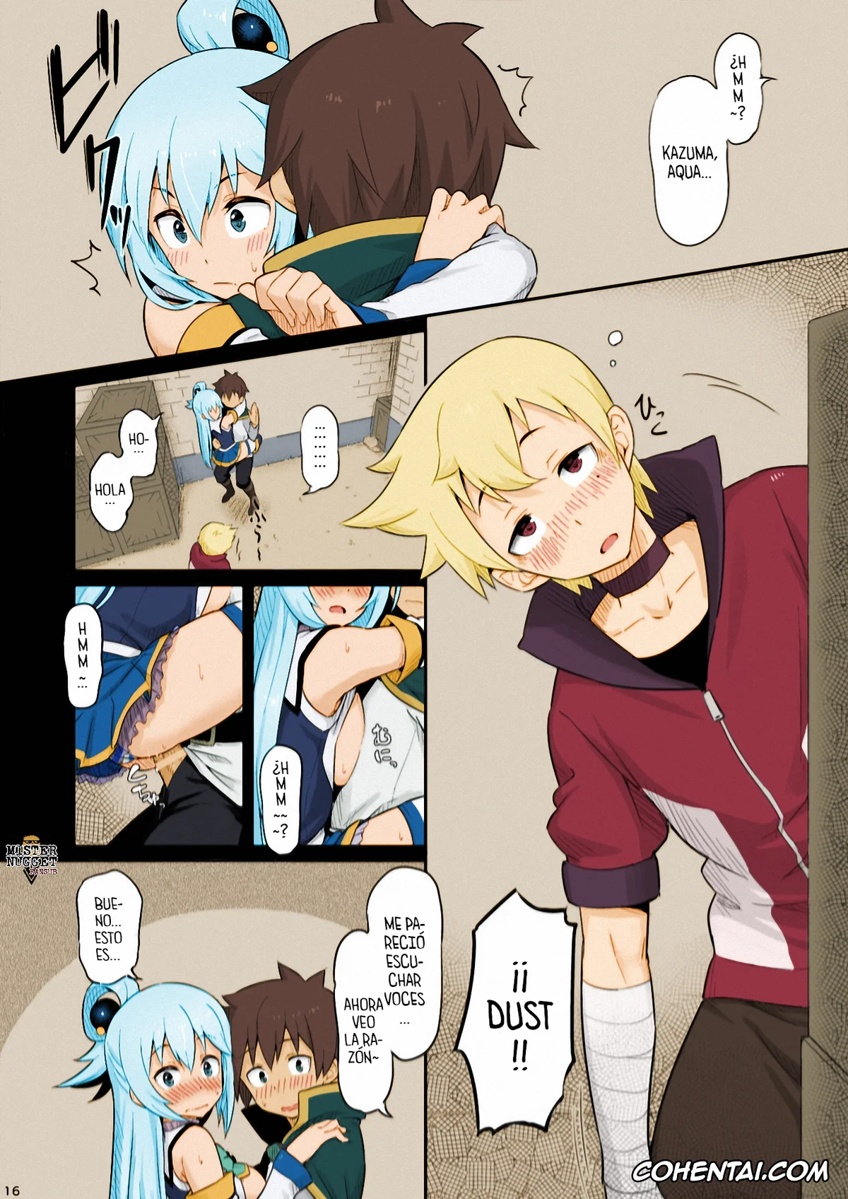 Kono Subarashii Sekai ni Syukufuku o! porno, Aqua porno, Dust porno, Kazuma Satou porno, Damegami-sama wa Nomisugi ni Gochuui o! (Kono Subarashii Sekai ni Syukufuku o!), pagina 17