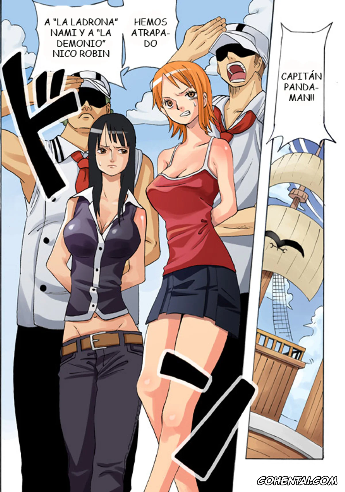 One Piece xxx, Nami xxx, Nico Robin xxx, Hodhua (One Piece), pagina 1