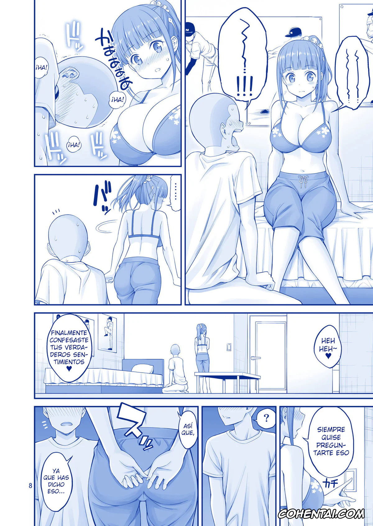 Getsuyoubi no Tawawa porno, Baseball-kun porno, Cheer-chan porno, Kimi wa Akogare no Tawawa (Getsuyoubi no Tawawa), pagina 8