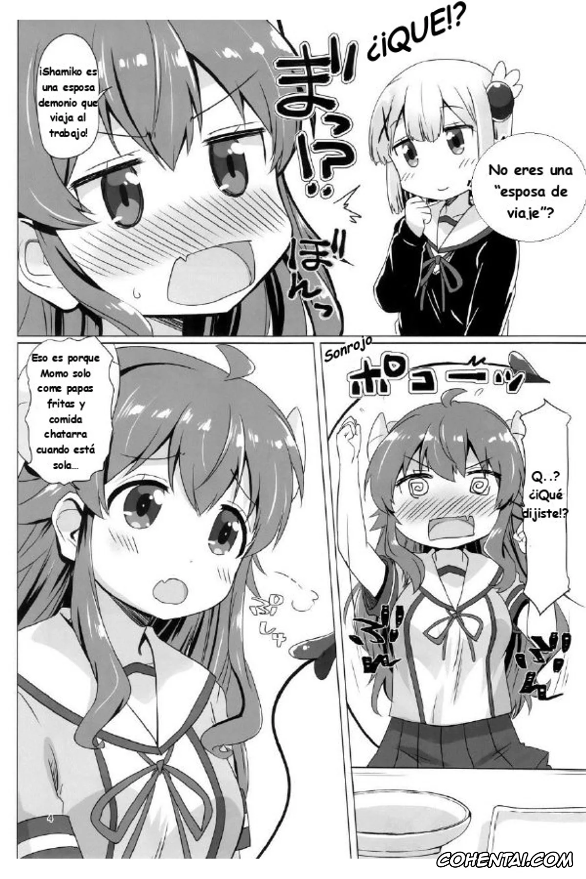 Machikado Mazoku | The Demon Girl Next Door hentai, Momo Chiyoda hentai, Yuko Yoshida | Shamiko hentai, Kayoizumazoku (Machikado Mazoku), pagina 3