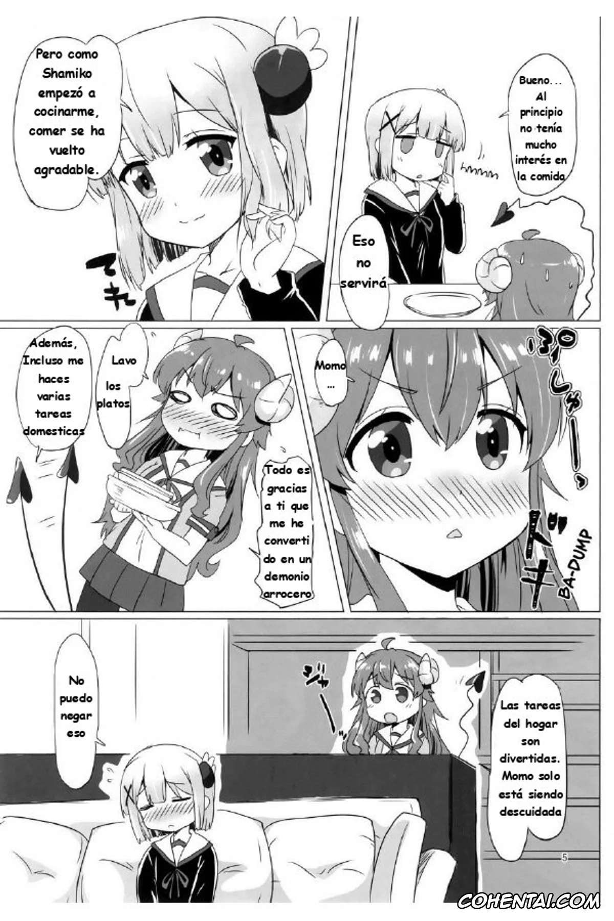 Machikado Mazoku | The Demon Girl Next Door xxx, Momo Chiyoda xxx, Yuko Yoshida | Shamiko xxx, Kayoizumazoku (Machikado Mazoku), pagina 4