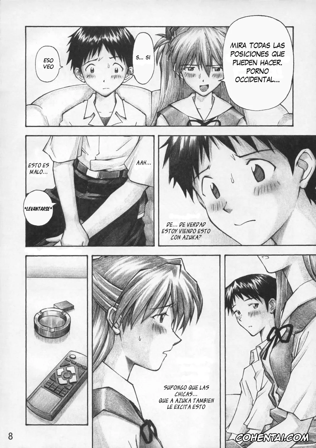 Neon Genesis Evangelion xxx, Asuka Langley Soryu xxx, Misato Katsuragi xxx, Shinji Ikari xxx, Asuka Trial (Neon Genesis Evangelion), pagina 7