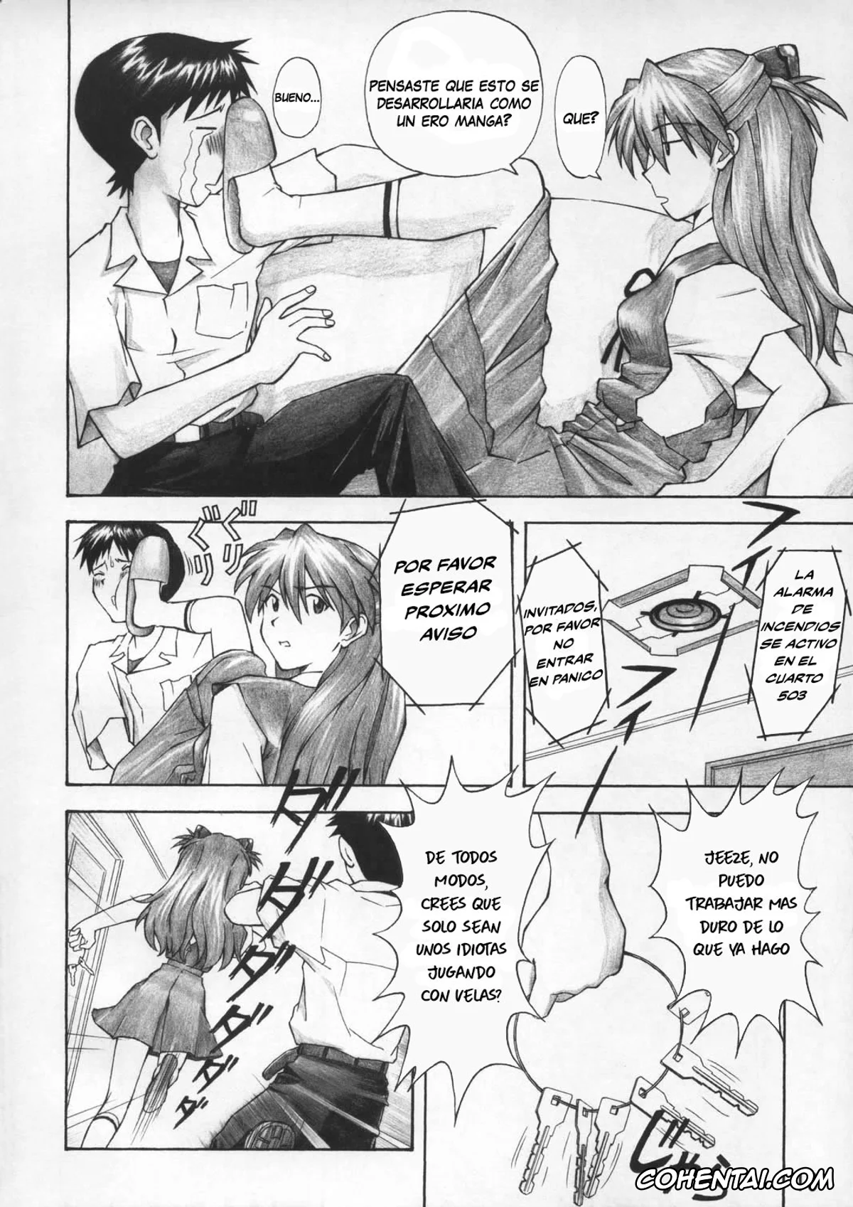 Neon Genesis Evangelion hentai, Asuka Langley Soryu hentai, Misato Katsuragi hentai, Shinji Ikari hentai, Asuka Trial (Neon Genesis Evangelion), pagina 9