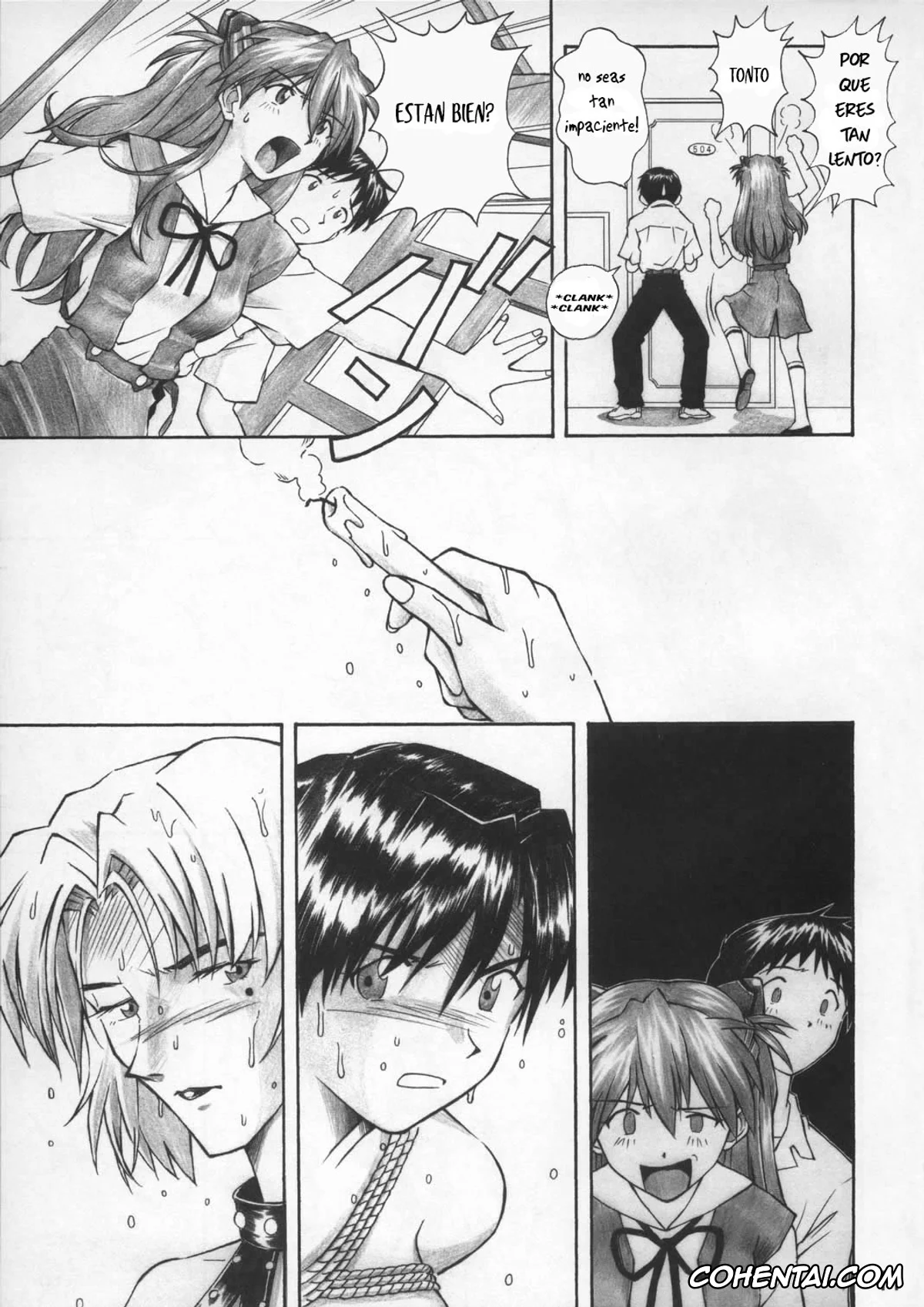 Neon Genesis Evangelion xxx, Asuka Langley Soryu xxx, Misato Katsuragi xxx, Shinji Ikari xxx, Asuka Trial (Neon Genesis Evangelion), pagina 10