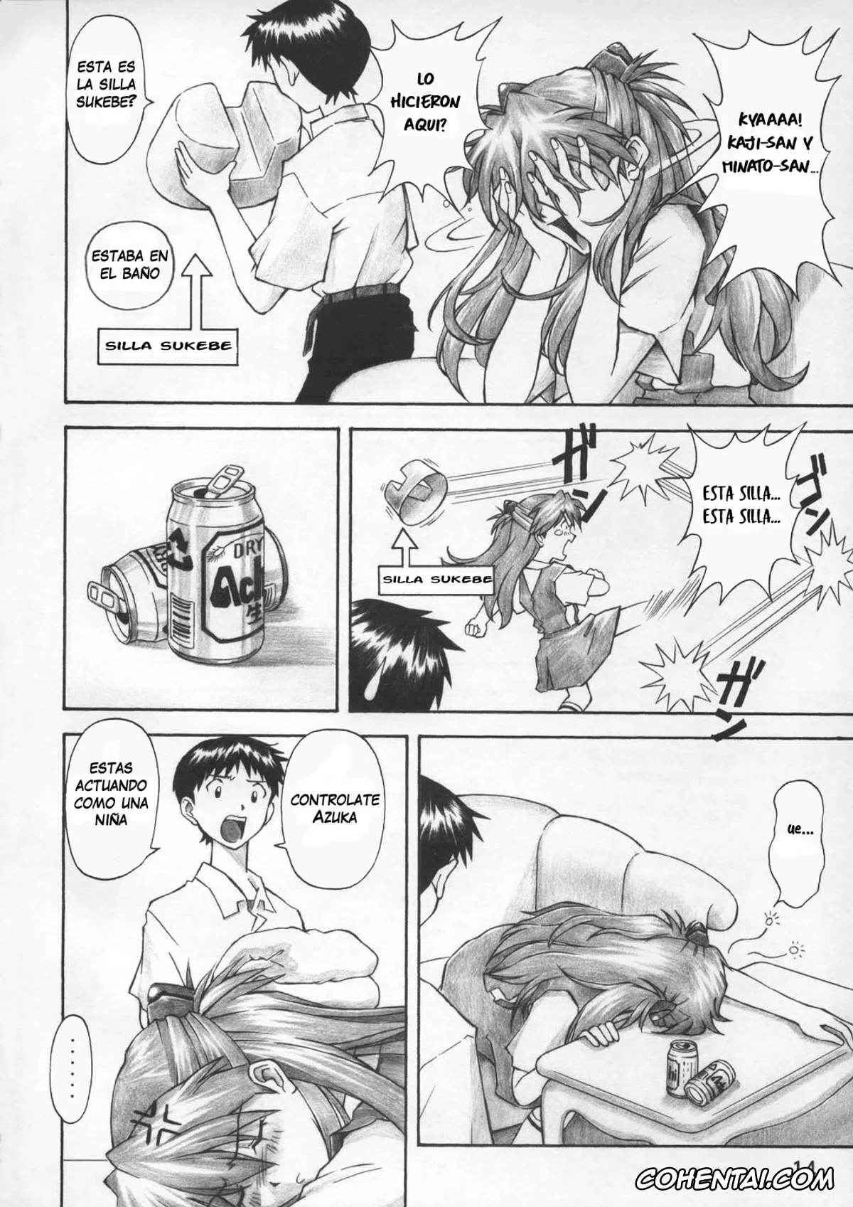 Neon Genesis Evangelion xxx, Asuka Langley Soryu xxx, Misato Katsuragi xxx, Shinji Ikari xxx, Asuka Trial (Neon Genesis Evangelion), pagina 13