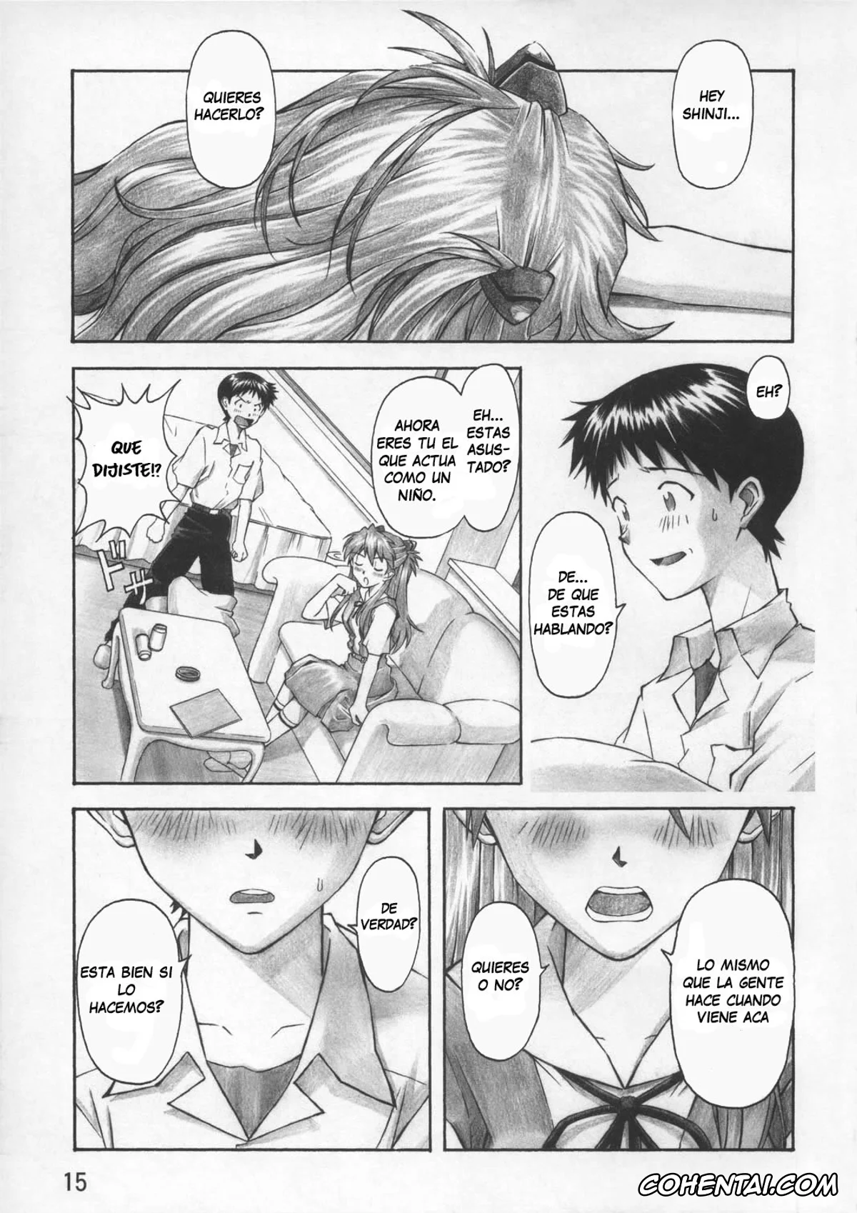 Neon Genesis Evangelion porno, Asuka Langley Soryu porno, Misato Katsuragi porno, Shinji Ikari porno, Asuka Trial (Neon Genesis Evangelion), pagina 14