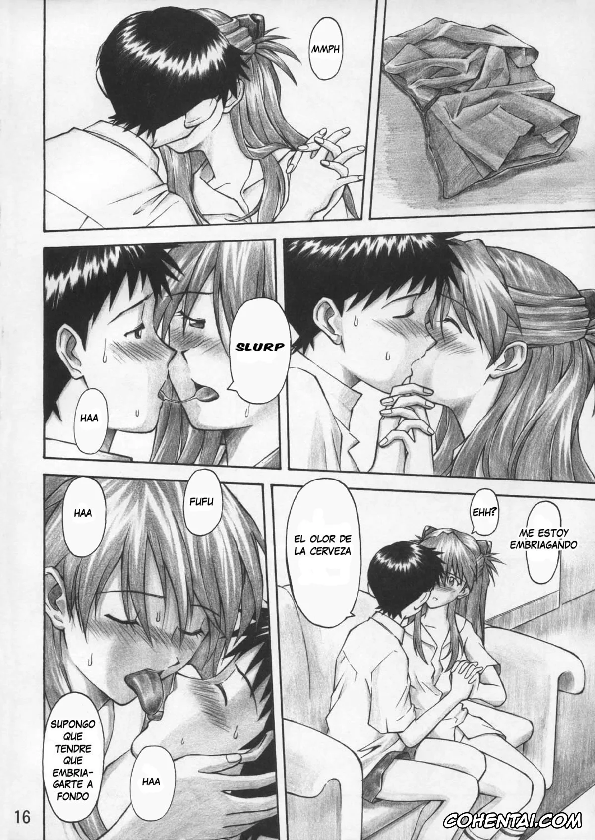 Neon Genesis Evangelion hentai, Asuka Langley Soryu hentai, Misato Katsuragi hentai, Shinji Ikari hentai, Asuka Trial (Neon Genesis Evangelion), pagina 15