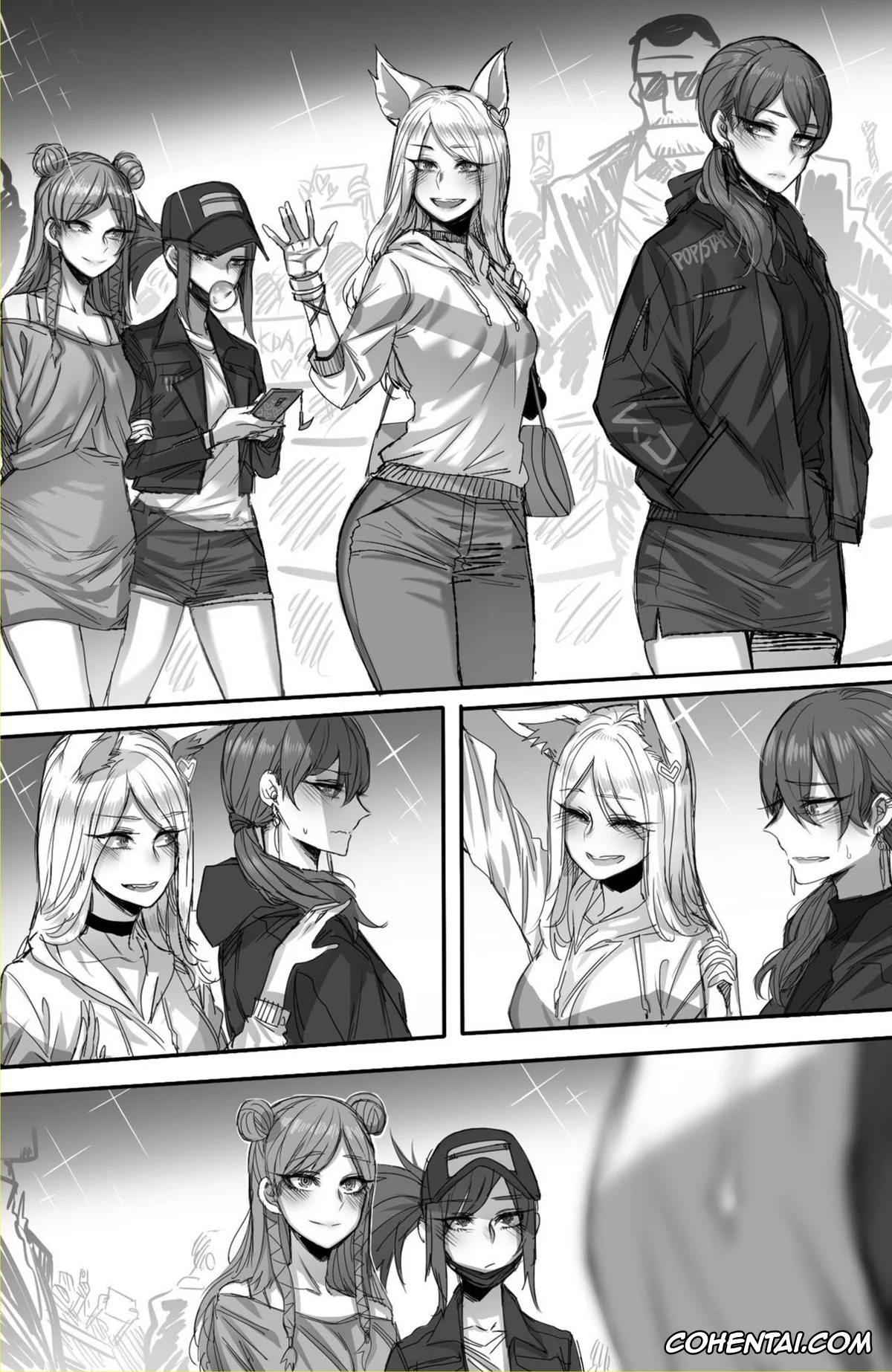 League of Legends hentai, Ahri hentai, Akali hentai, Evelynn hentai, Kaisa hentai, K/DA Prestige Club (League of Legends), pagina 3
