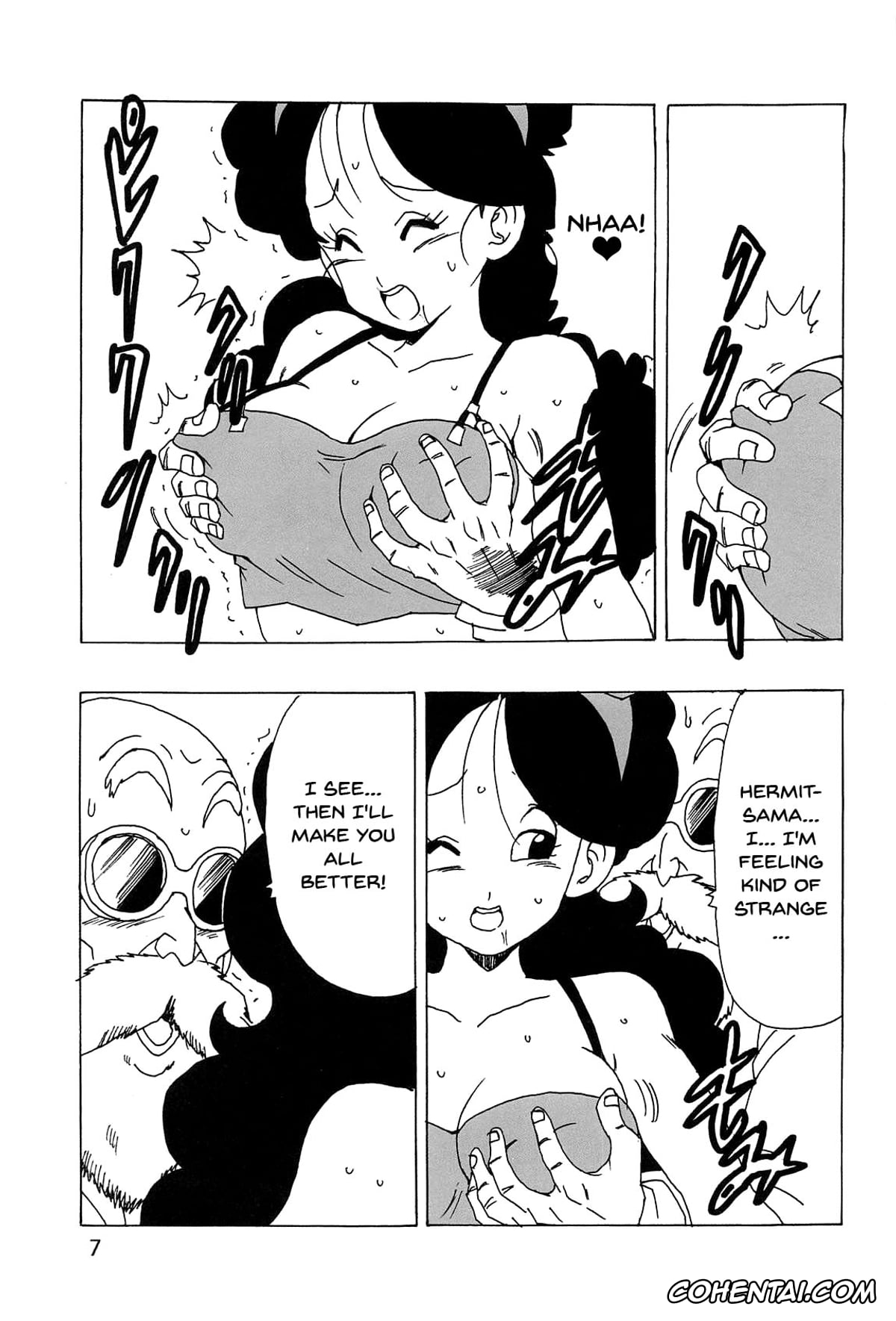 Dragon Ball porno, Lunch porno, Master Roshi porno, Lunch Kuro LOVE (Dragon Ball), pagina 8