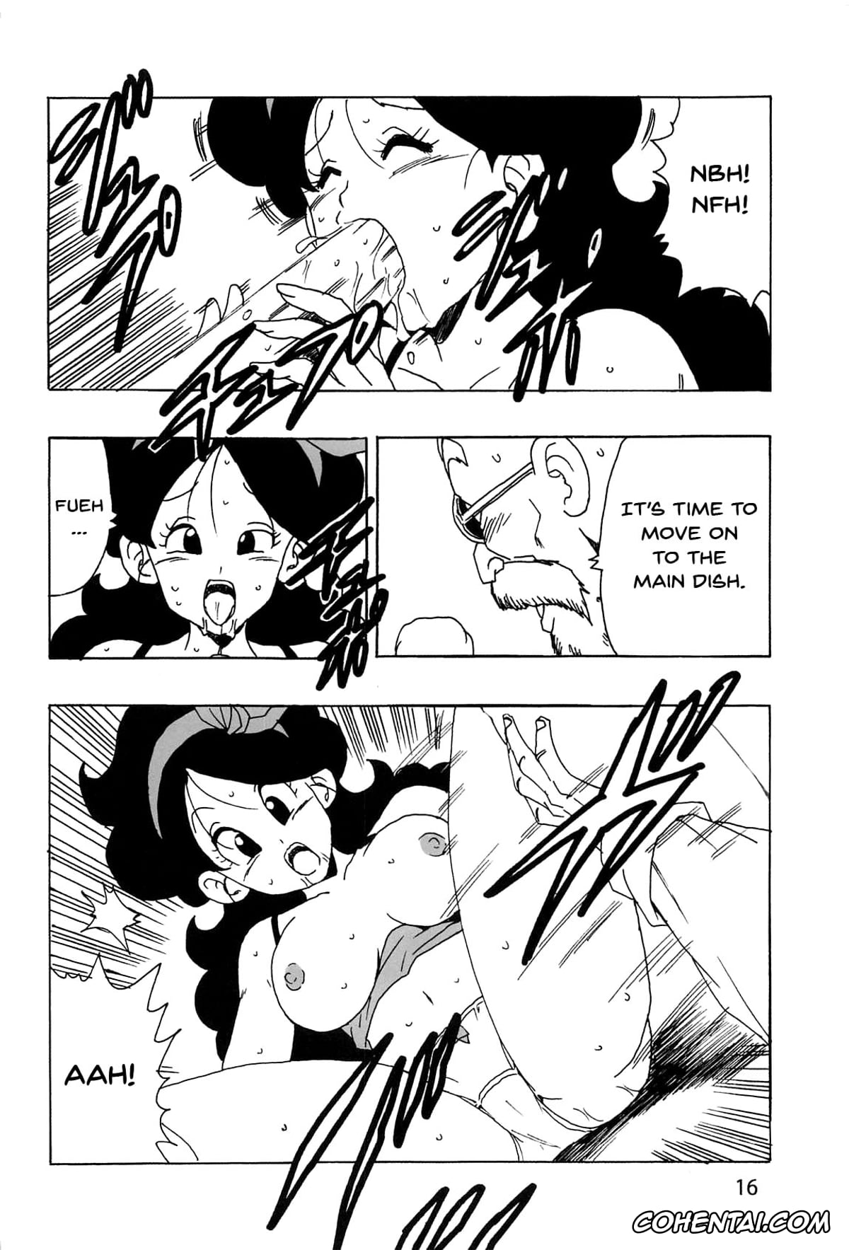 Dragon Ball porno, Lunch porno, Master Roshi porno, Lunch Kuro LOVE (Dragon Ball), pagina 17