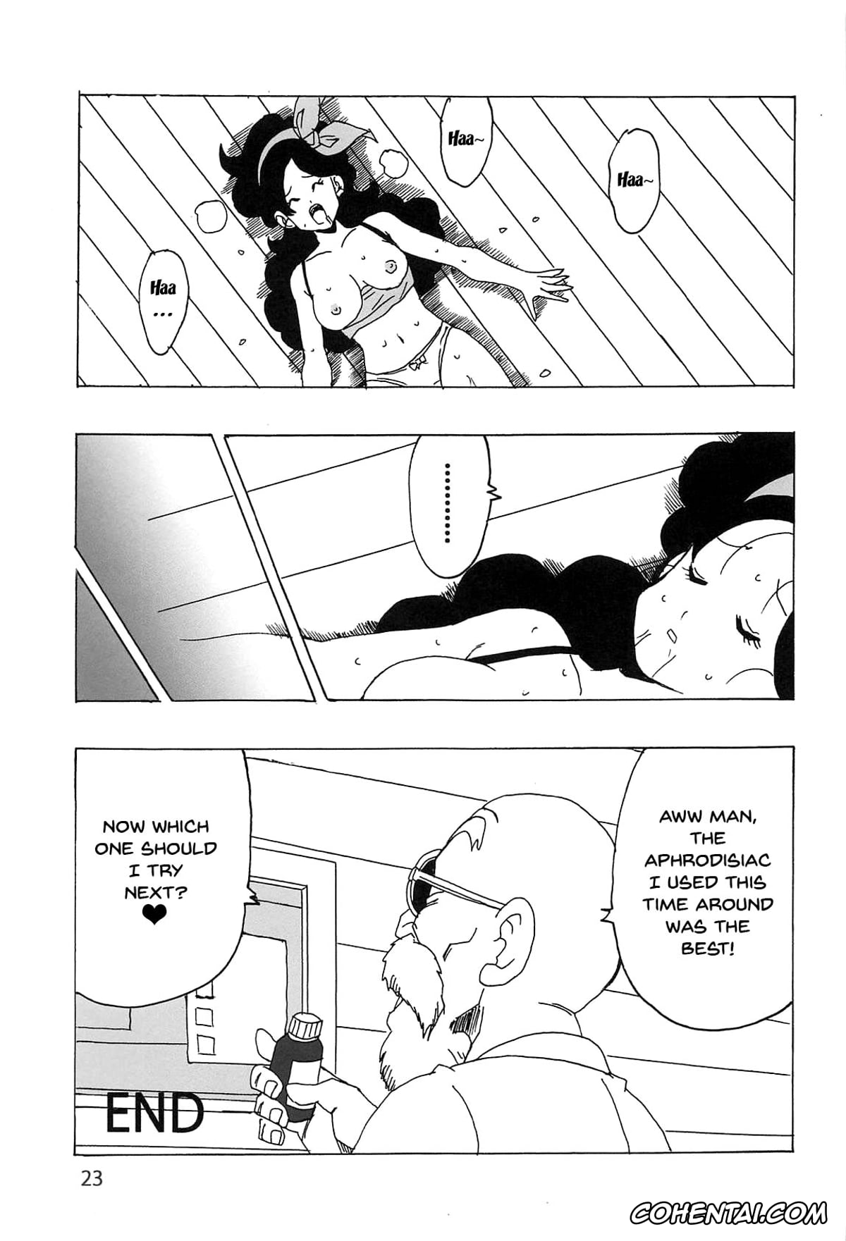 Dragon Ball hentai, Lunch hentai, Master Roshi hentai, Lunch Kuro LOVE (Dragon Ball), pagina 24