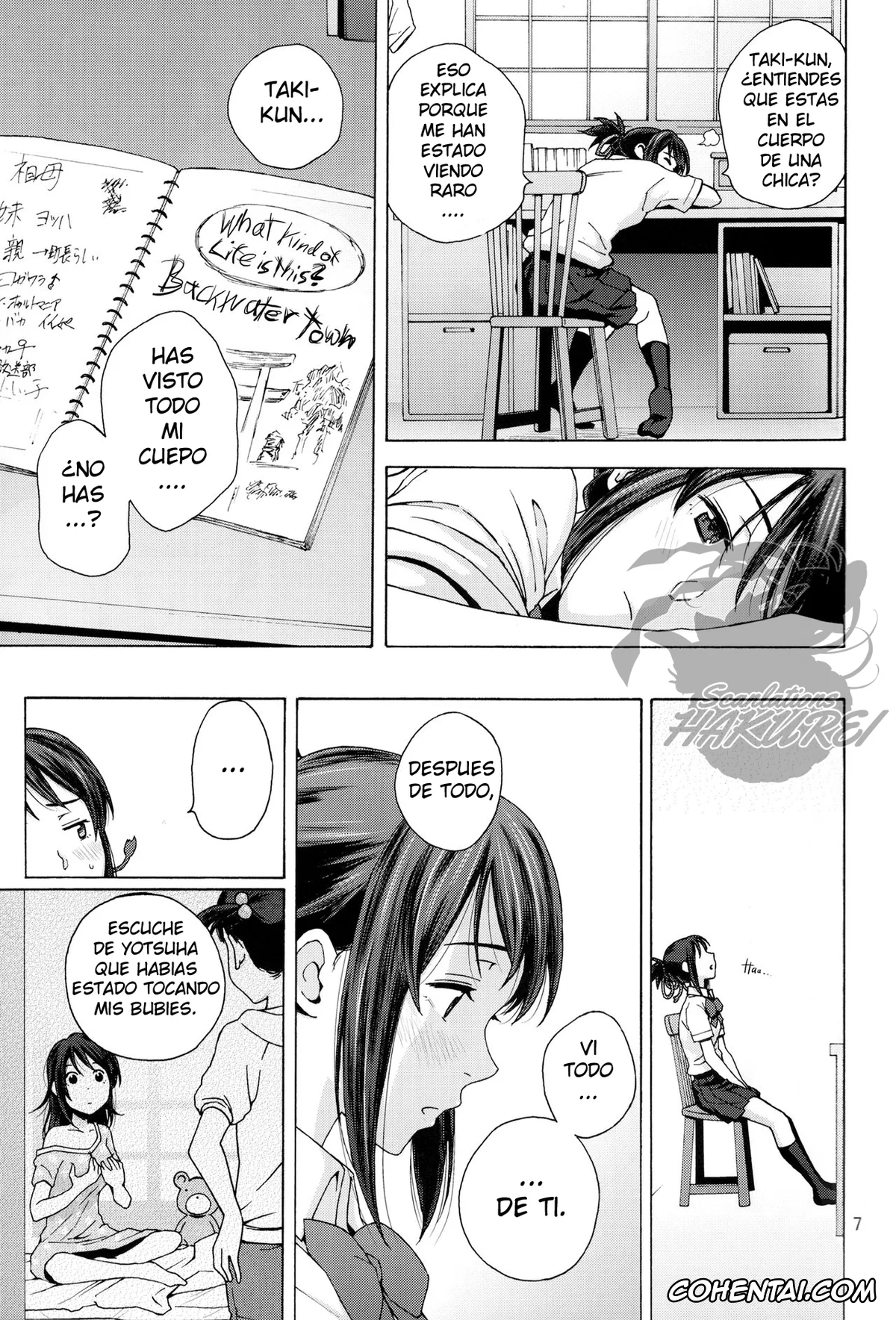 Kimi no Na wa. xxx, Mitsuha Miyamizu xxx, Taki Tachibana xxx, & and & (Kimi no Na wa.), pagina 7