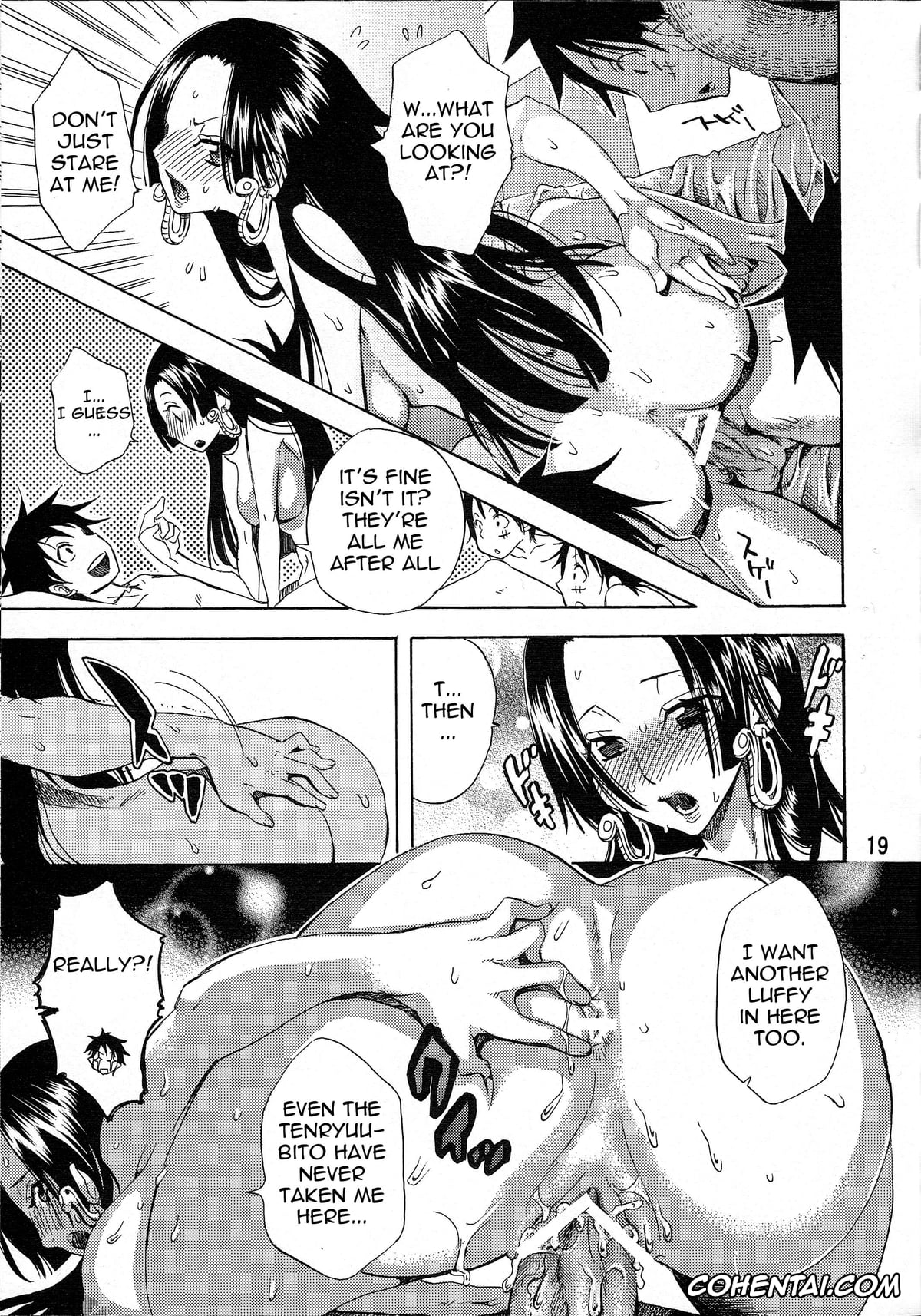 One Piece hentai, Boa Hancock hentai, Monkey D. Luffy hentai, Yokujou Rensa ~Hebihime ver.~ (One Piece), pagina 18