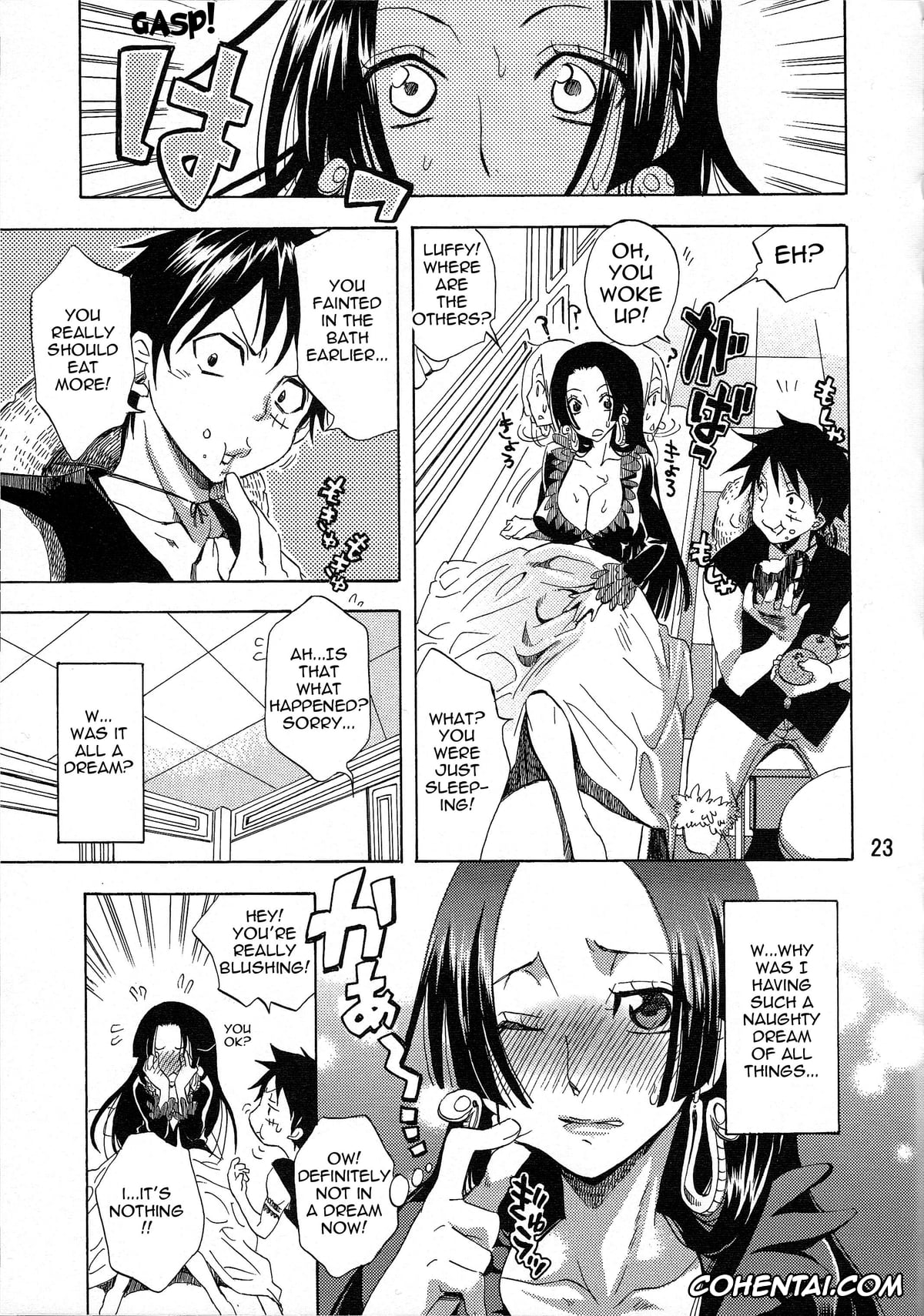 One Piece xxx, Boa Hancock xxx, Monkey D. Luffy xxx, Yokujou Rensa ~Hebihime ver.~ (One Piece), pagina 22