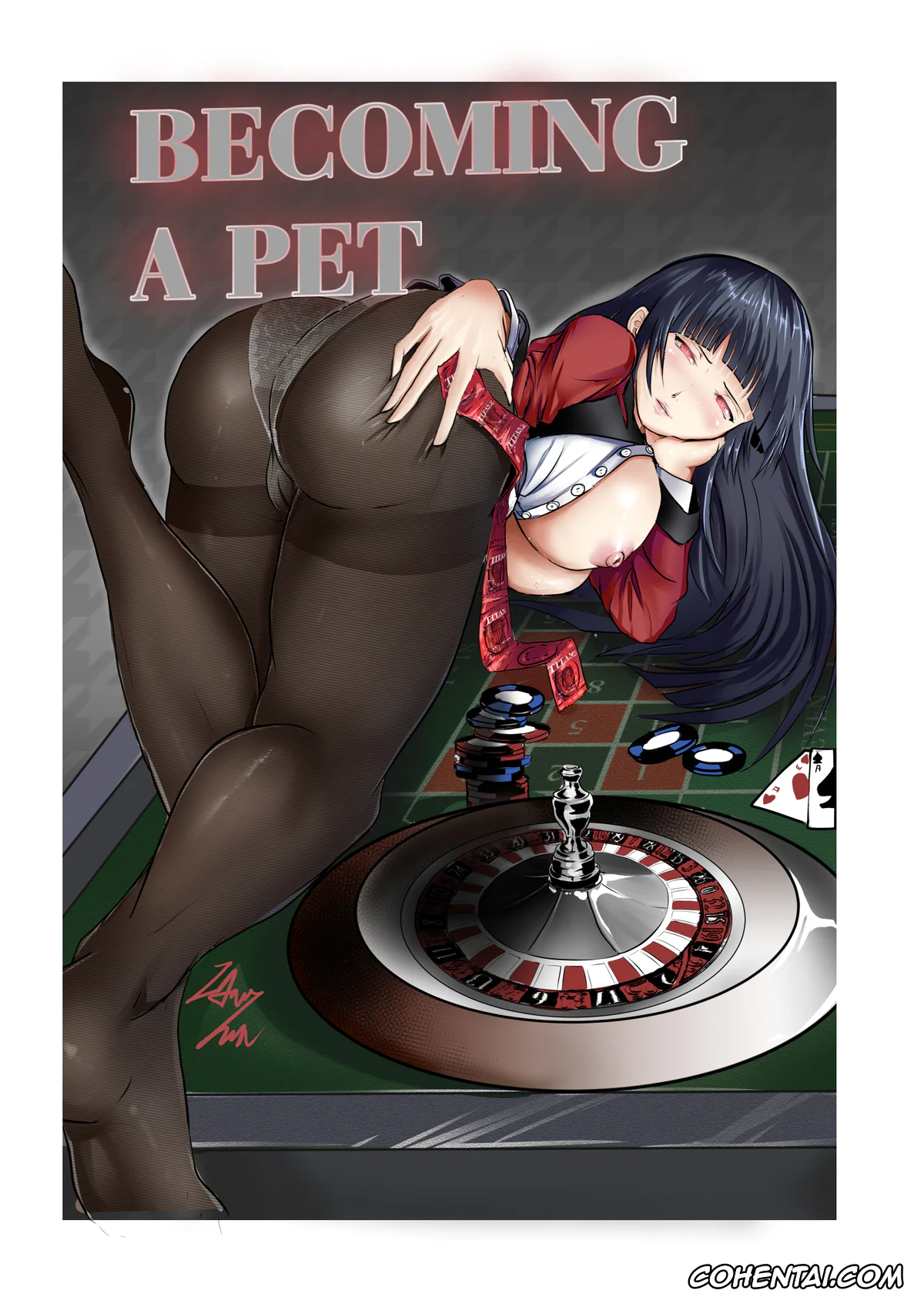 Kakegurui xxx, Yumeko Jabami xxx, Becoming a Pet Cap 1 – My Kitty Yumeko (Kakegurui), pagina 1