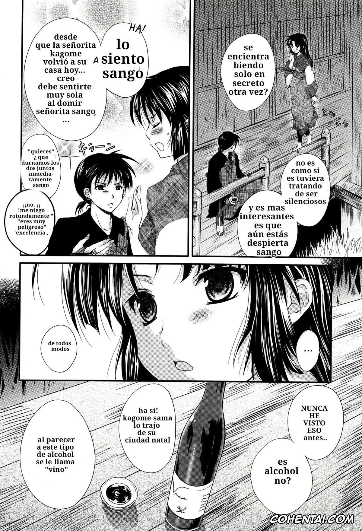 Inuyasha hentai, Miroku hentai, Sango hentai, Iromatsuyoibana (Inuyasha), pagina 3