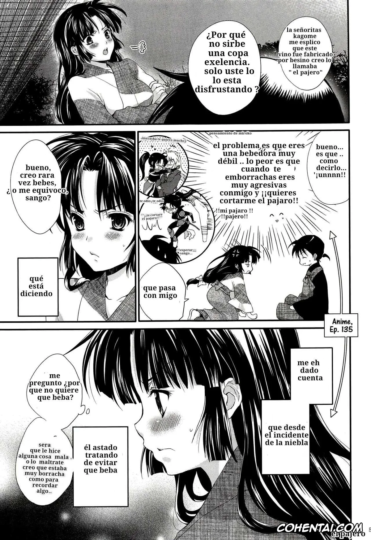 Inuyasha xxx, Miroku xxx, Sango xxx, Iromatsuyoibana (Inuyasha), pagina 4