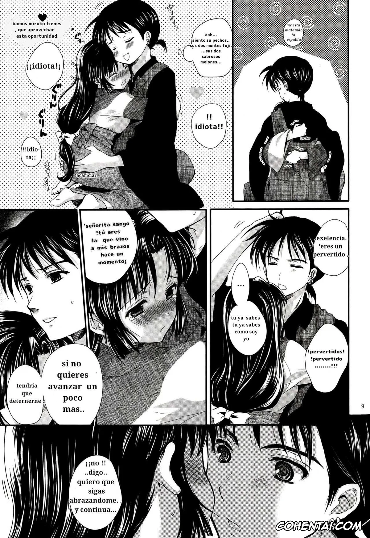Inuyasha porno, Miroku porno, Sango porno, Iromatsuyoibana (Inuyasha), pagina 8