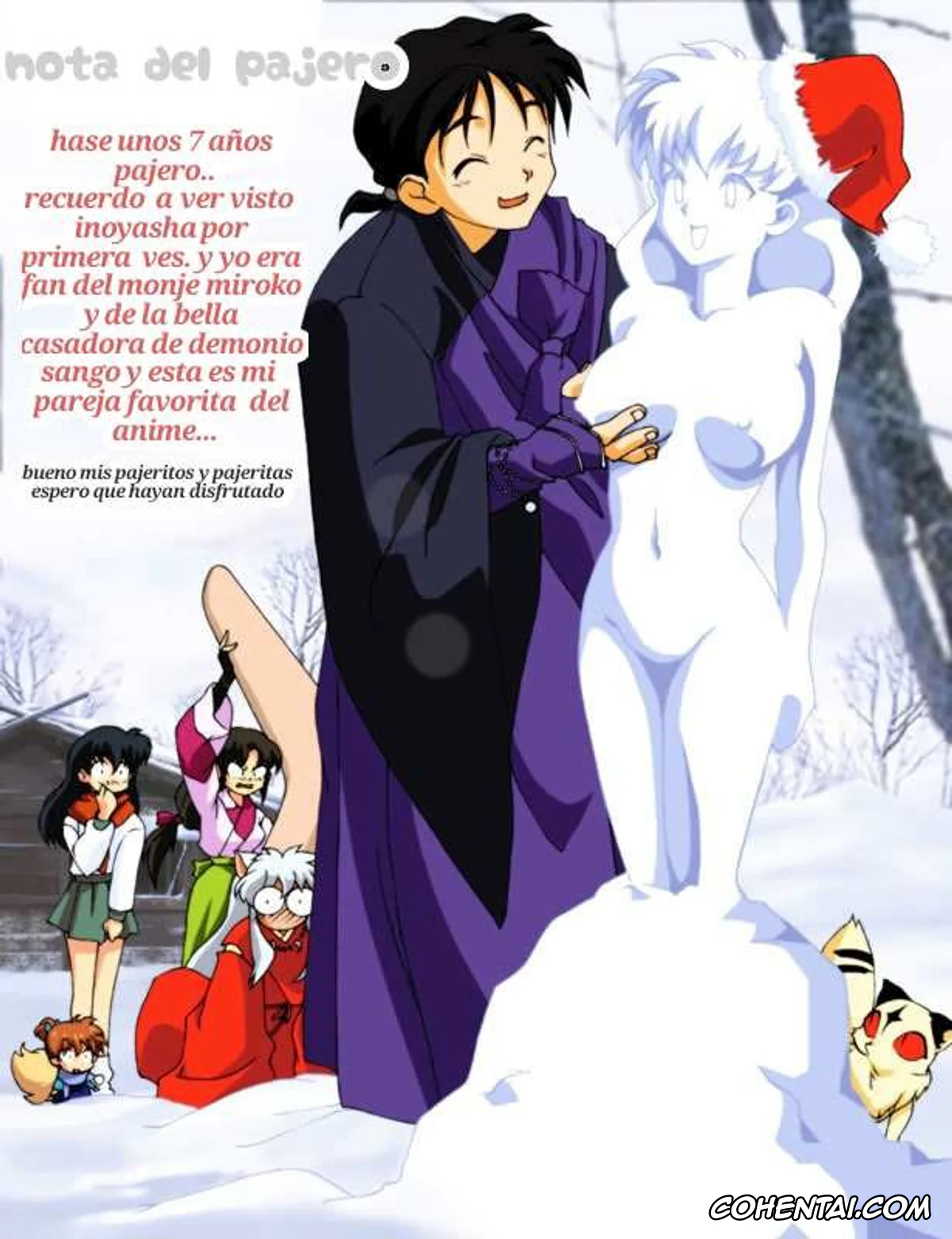 Inuyasha hentai, Miroku hentai, Sango hentai, Iromatsuyoibana (Inuyasha), pagina 36