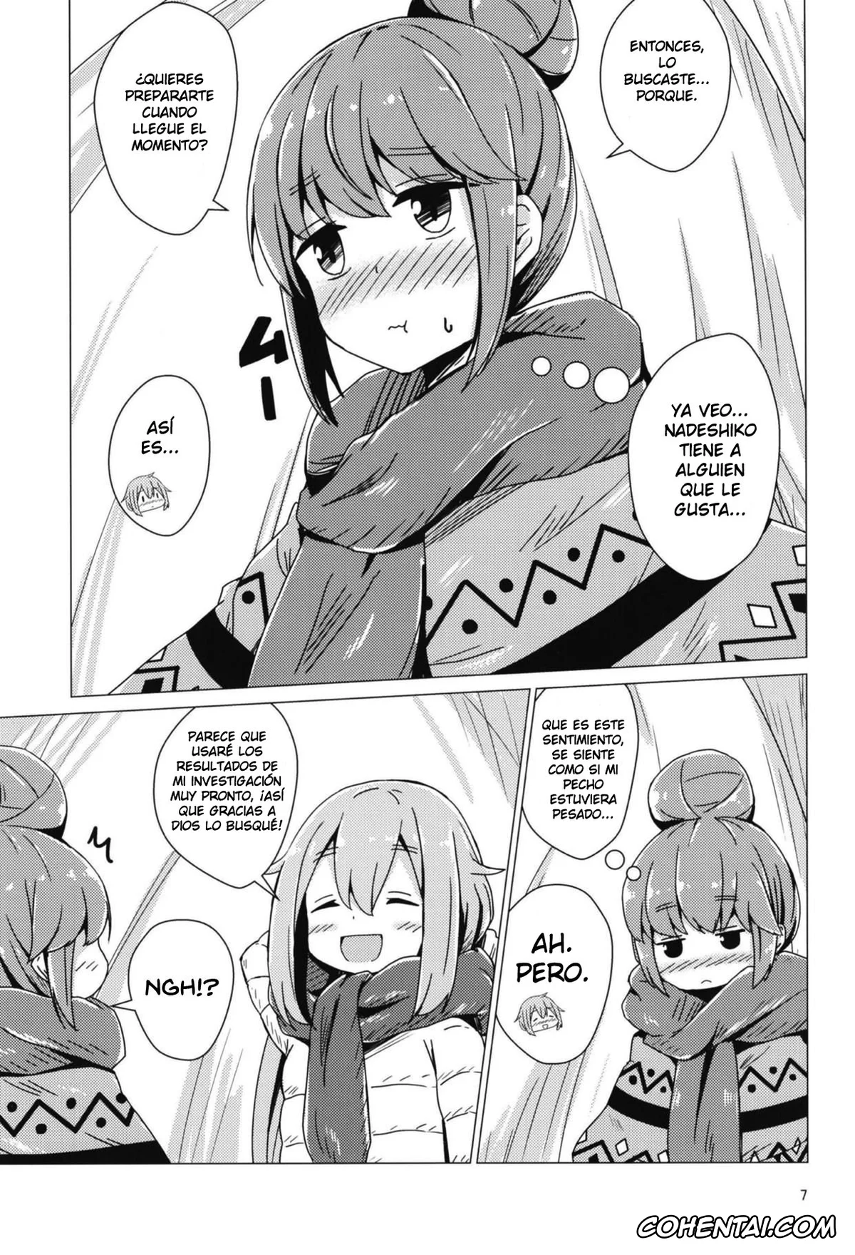 Yuru Camp | Laid-Back Camp hentai, Nadeshiko Kagamihara hentai, Rin Shima hentai, Sex Shinai to Derenai Tent ni Tojikomerareta NadeRin (Yuru Camp), pagina 6