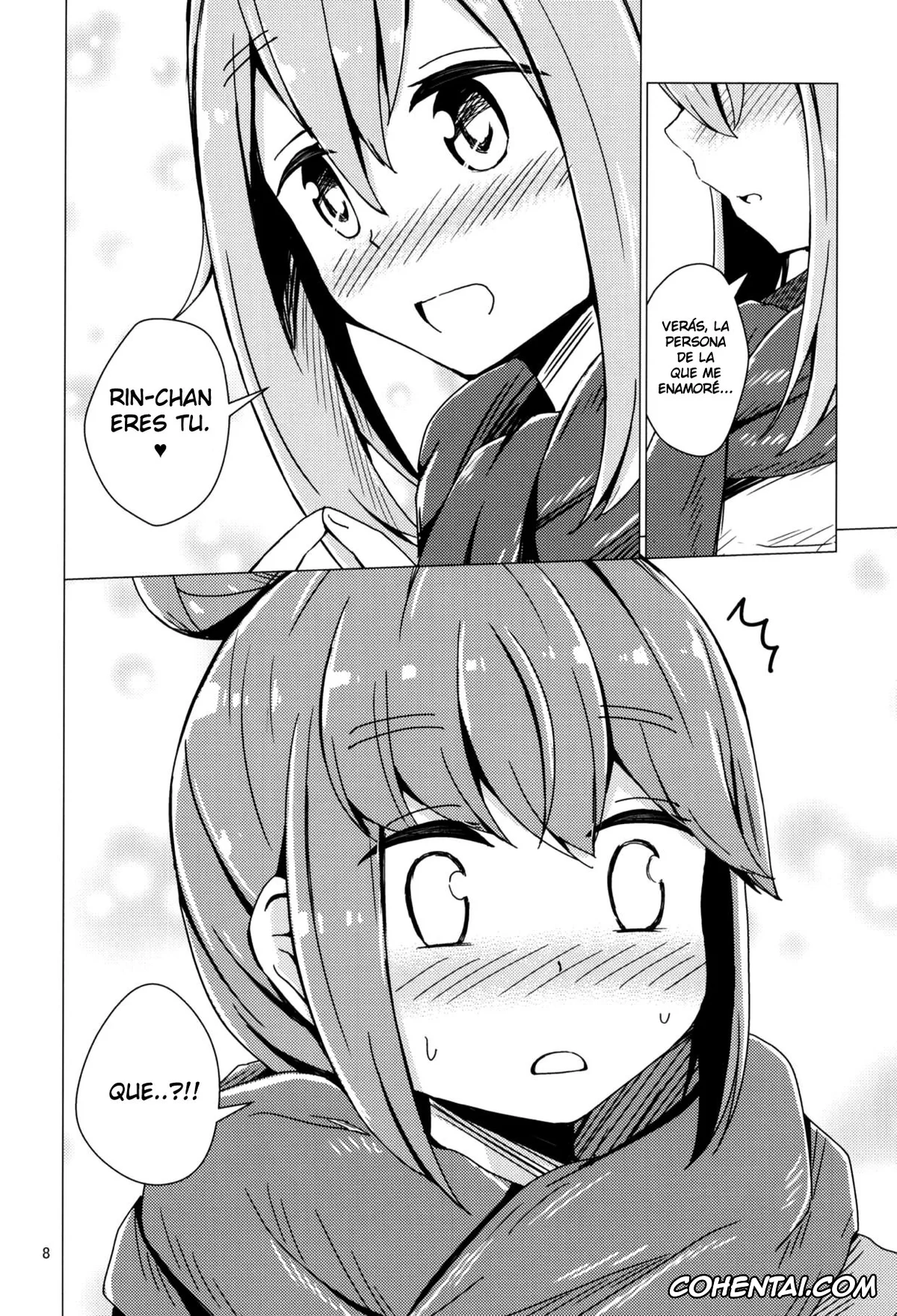 Yuru Camp | Laid-Back Camp xxx, Nadeshiko Kagamihara xxx, Rin Shima xxx, Sex Shinai to Derenai Tent ni Tojikomerareta NadeRin (Yuru Camp), pagina 7
