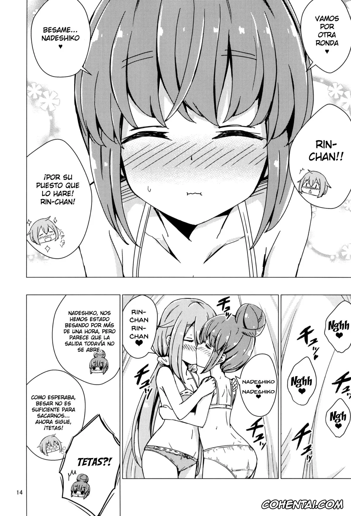 Yuru Camp | Laid-Back Camp xxx, Nadeshiko Kagamihara xxx, Rin Shima xxx, Sex Shinai to Derenai Tent ni Tojikomerareta NadeRin (Yuru Camp), pagina 13