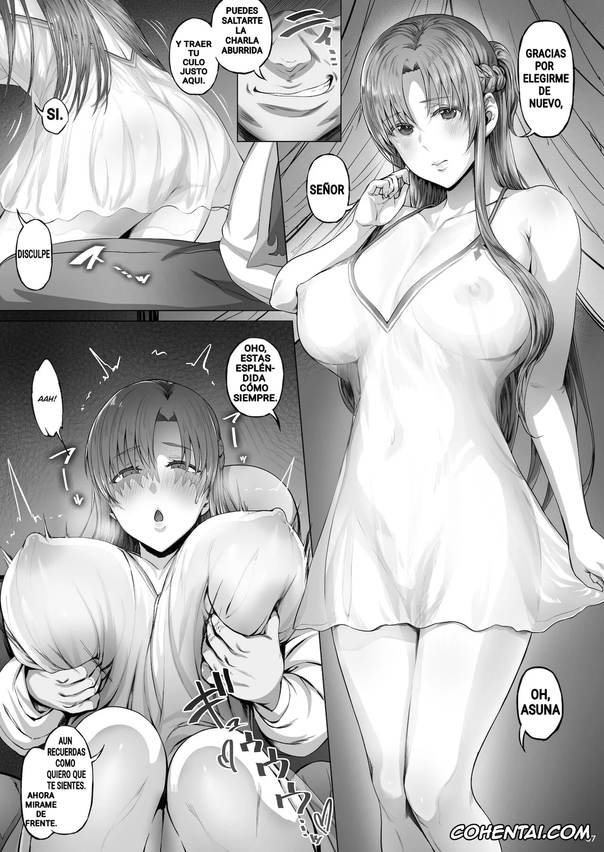 Sword Art Online hentai, Asuna Yuuki hentai, Asunama 7 (Sword Art Online), pagina 6