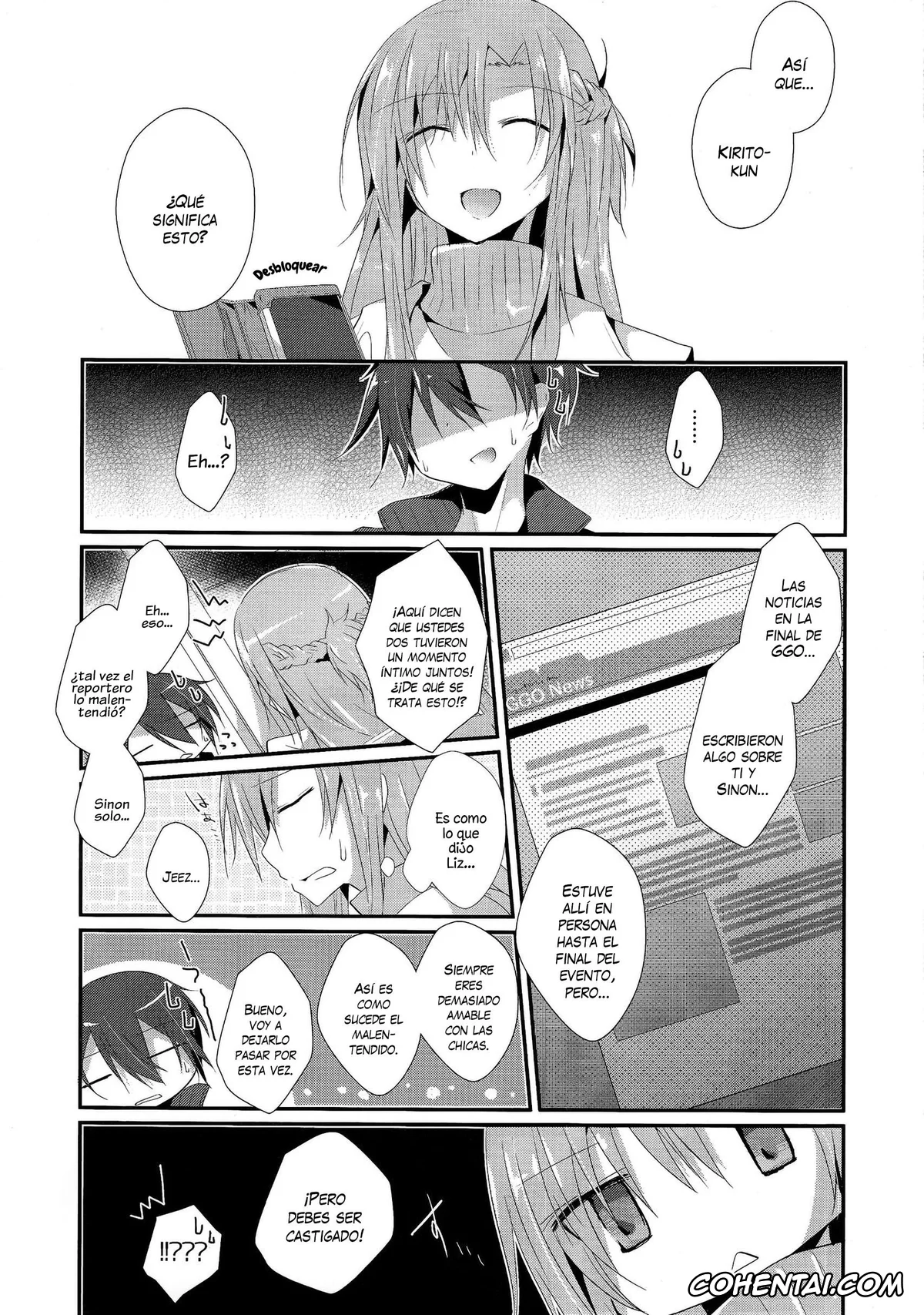 Sword Art Online xxx, Asuna Yuuki xxx, Kazuto Kirigaya | Kirito xxx, Honey Punishment (Sword Art Online), pagina 4