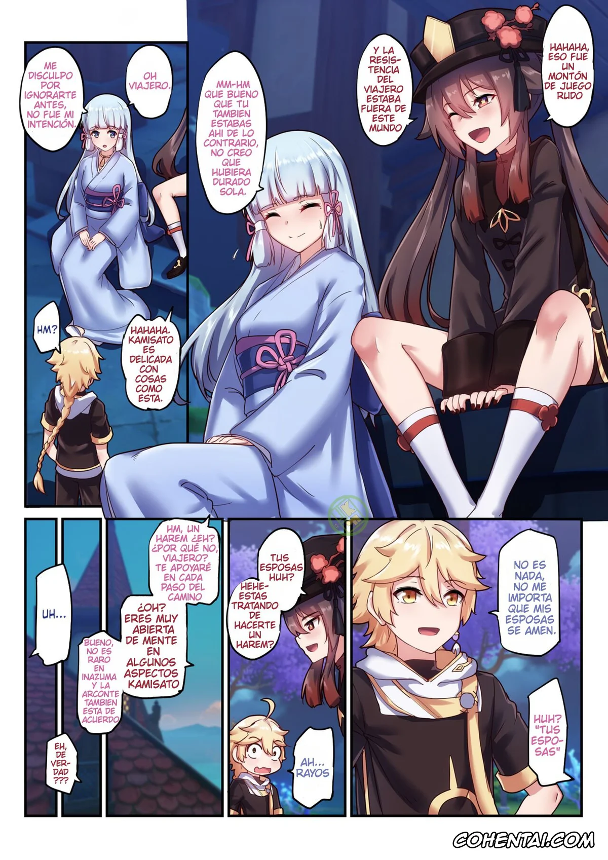Genshin Impact xxx, Aether xxx, Ayaka Kamisato xxx, Hu Tao xxx, Hutao & Kamisato Ayaka (Genshin Impact), pagina 16