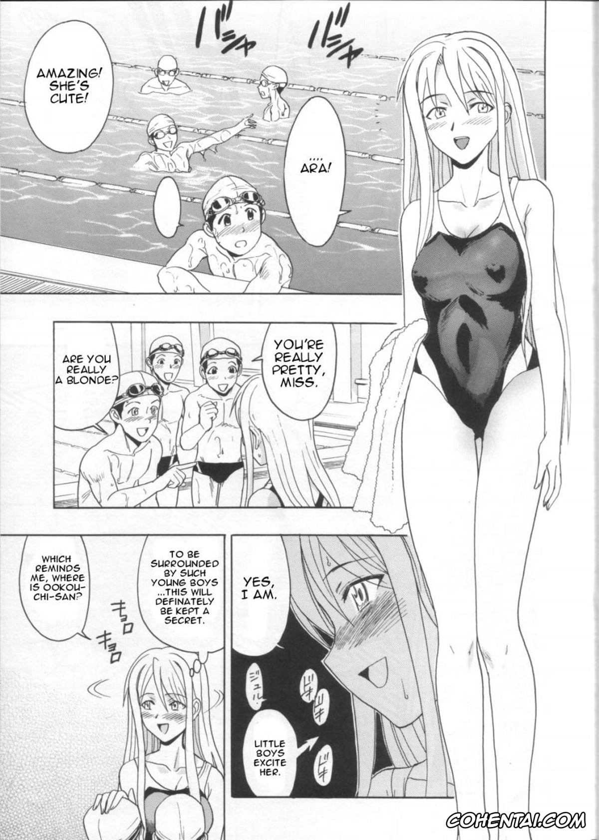 Mahou Sensei Negima hentai, Akira Okouchi hentai, Ayaka Yukihiro hentai, Mahomizu (Mahou Sensei Negima!), pagina 6