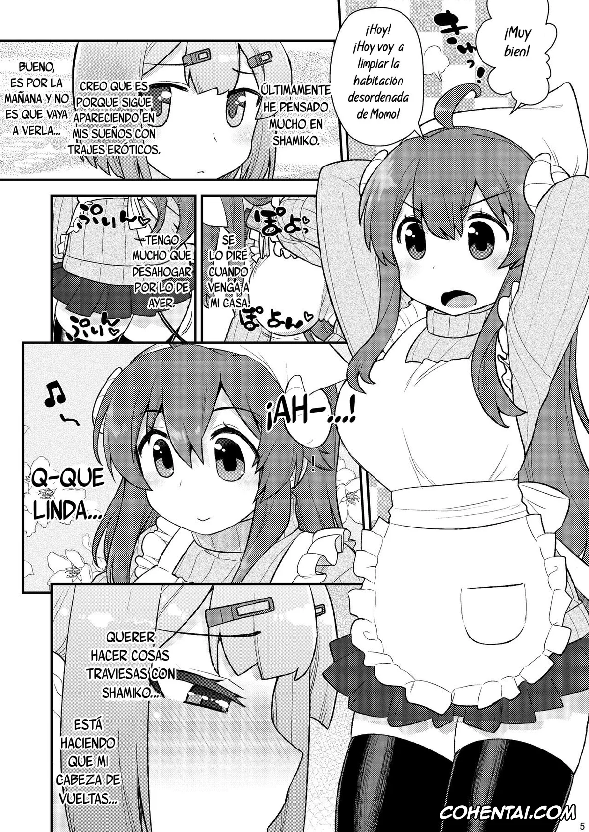 Machikado Mazoku | The Demon Girl Next Door xxx, Momo Chiyoda xxx, Yuko Yoshida | Shamiko xxx, Momoiro Takarabako (Machikado Mazoku), pagina 4