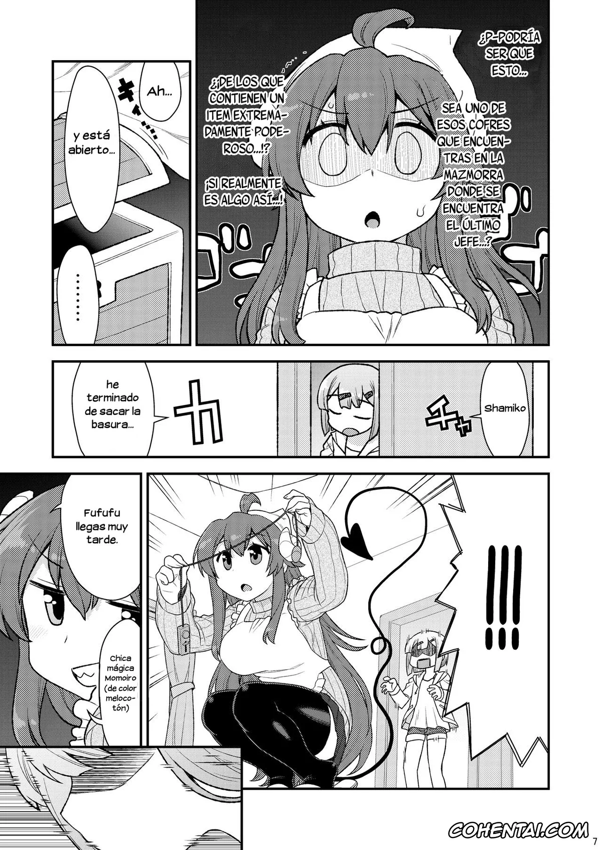 Machikado Mazoku | The Demon Girl Next Door hentai, Momo Chiyoda hentai, Yuko Yoshida | Shamiko hentai, Momoiro Takarabako (Machikado Mazoku), pagina 6