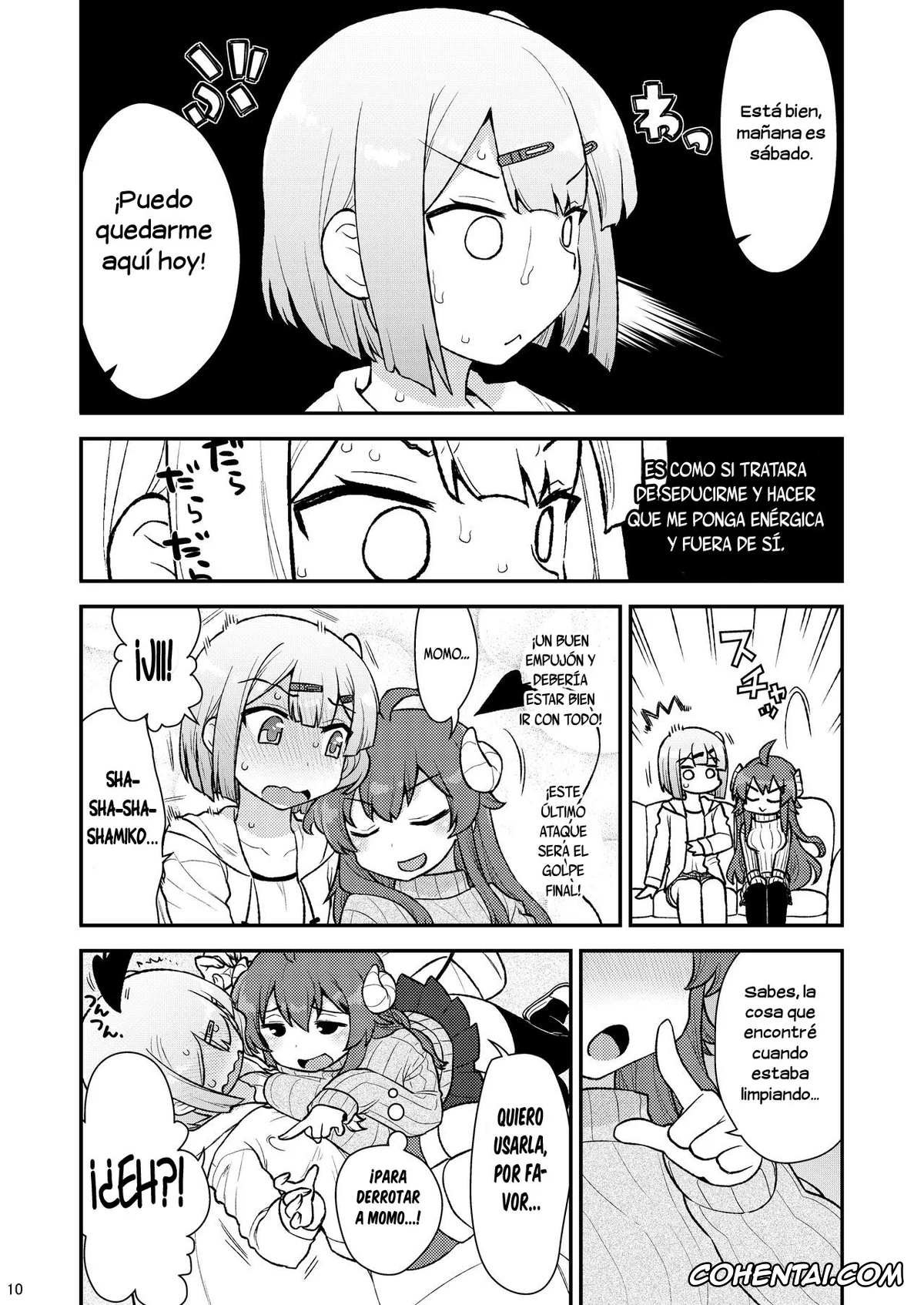 Machikado Mazoku | The Demon Girl Next Door hentai, Momo Chiyoda hentai, Yuko Yoshida | Shamiko hentai, Momoiro Takarabako (Machikado Mazoku), pagina 9