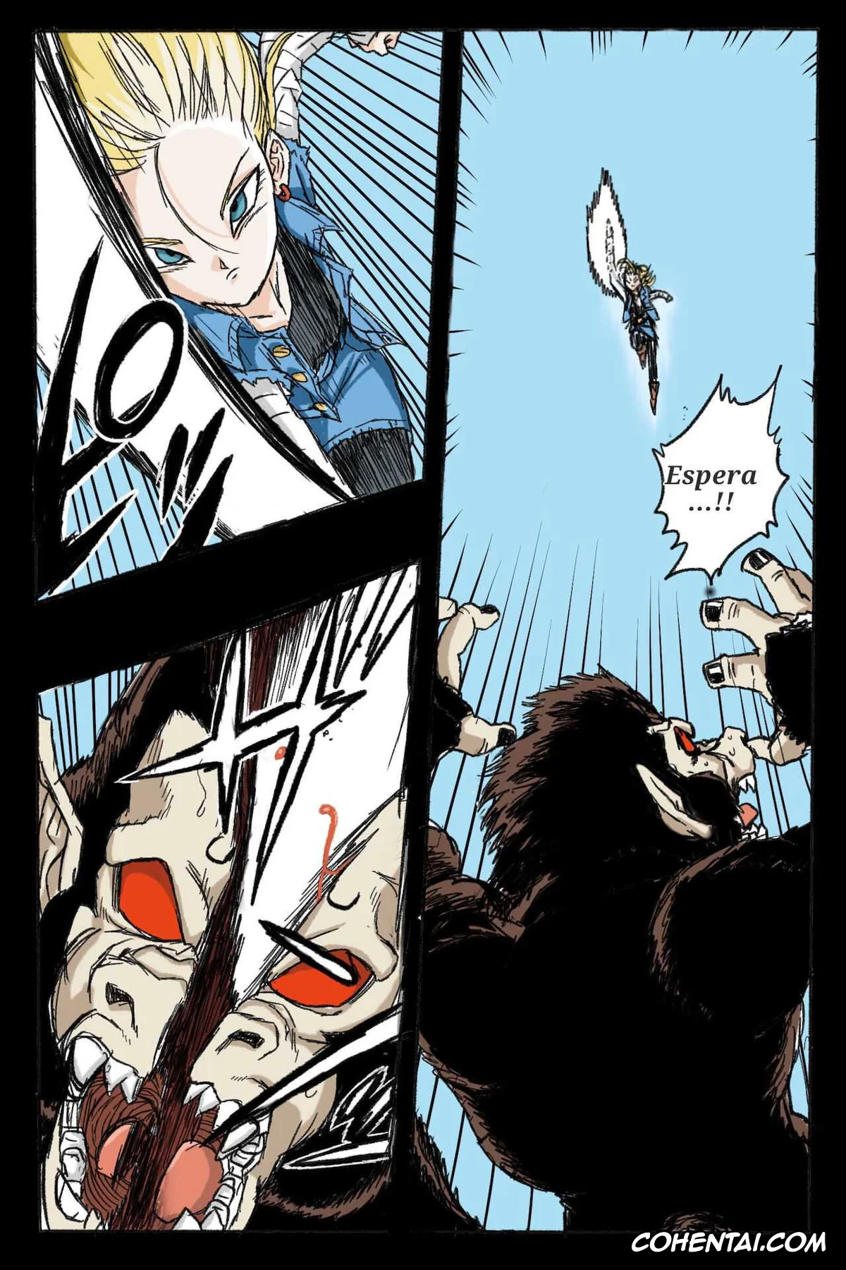 Dragon Ball Z hentai, Android 18 hentai, Trunks Briefs hentai, Ryona Budokai 3 – Android 18 vs Trunks (Dragon Ball Z), pagina 3