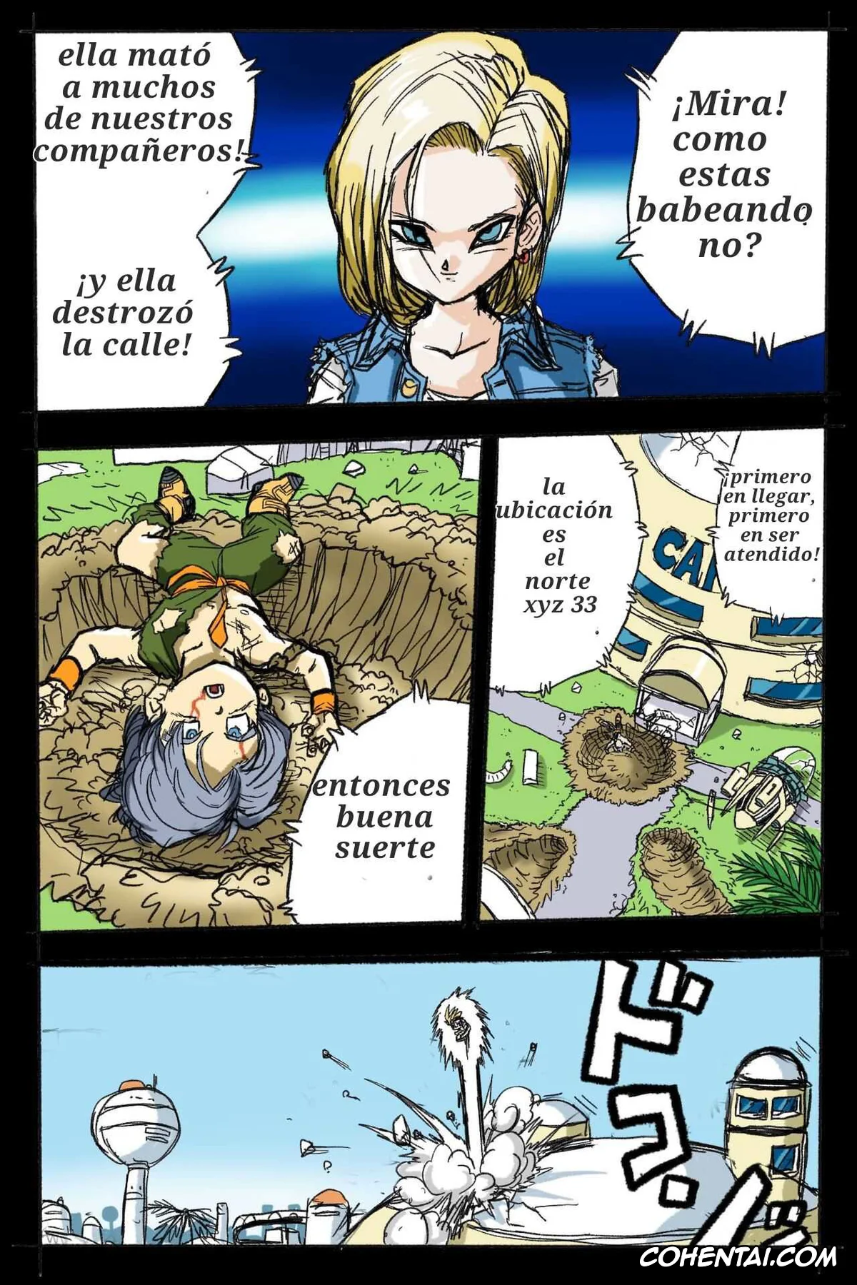 Dragon Ball Z porno, Android 18 porno, Trunks Briefs porno, Ryona Budokai 3 – Android 18 vs Trunks (Dragon Ball Z), pagina 5