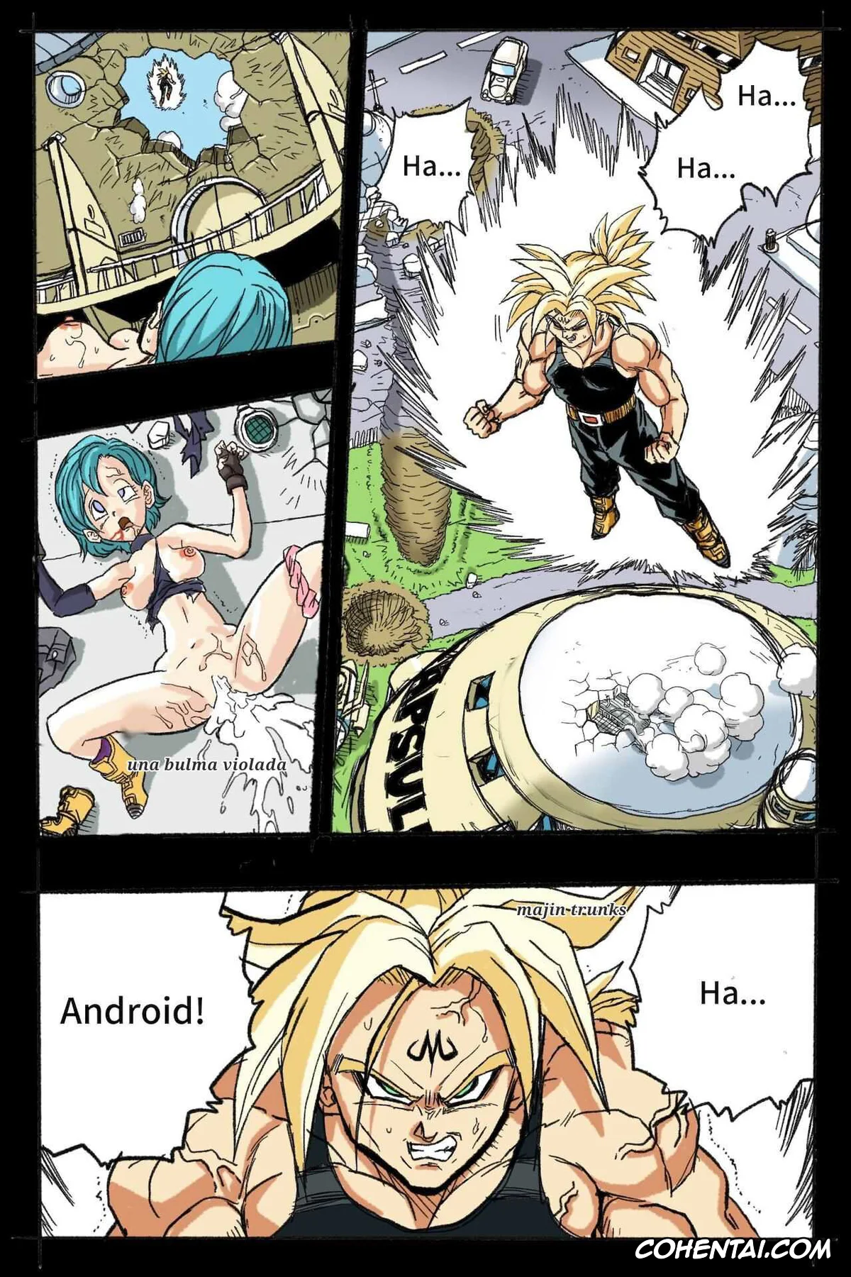 Dragon Ball Z hentai, Android 18 hentai, Trunks Briefs hentai, Ryona Budokai 3 – Android 18 vs Trunks (Dragon Ball Z), pagina 6