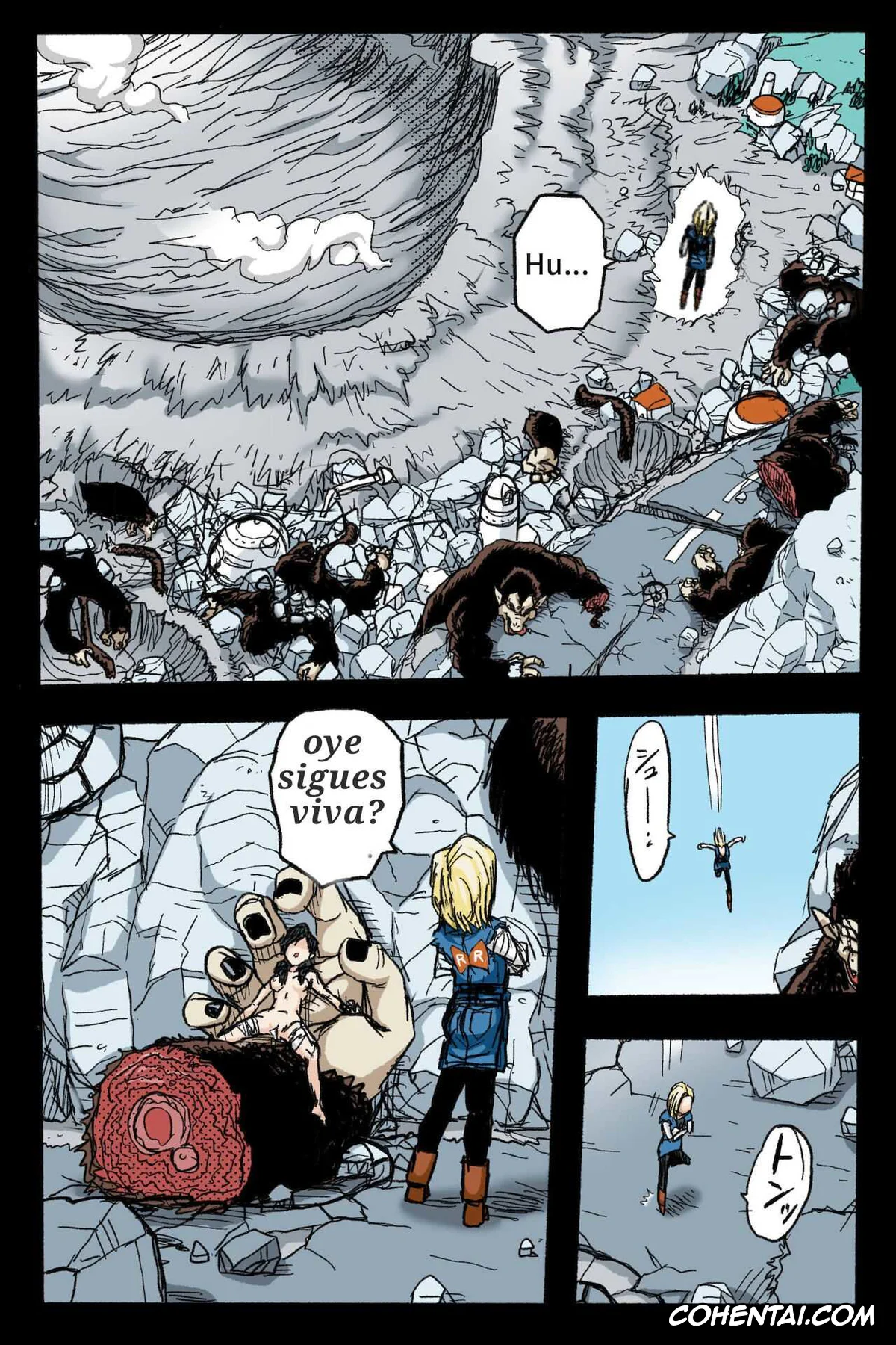 Dragon Ball Z hentai, Android 18 hentai, Trunks Briefs hentai, Ryona Budokai 3 – Android 18 vs Trunks (Dragon Ball Z), pagina 9