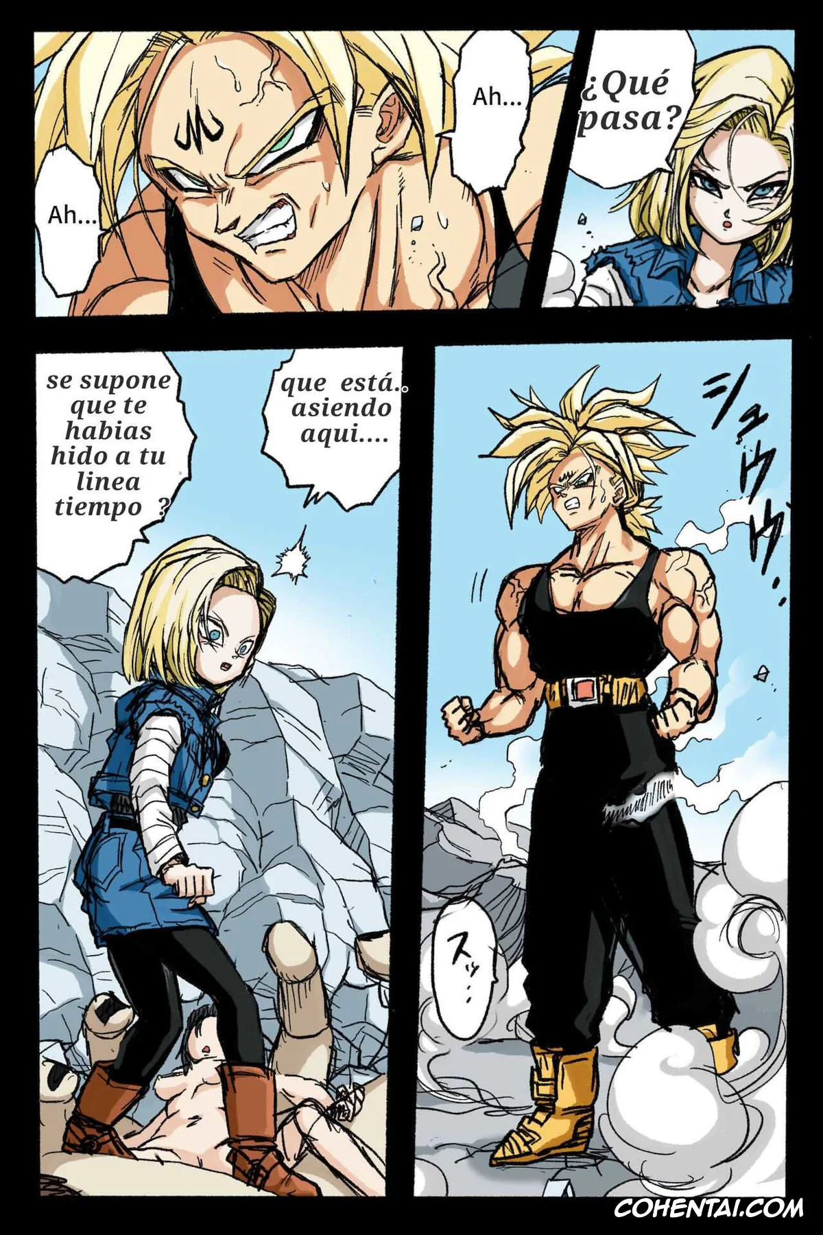 Dragon Ball Z porno, Android 18 porno, Trunks Briefs porno, Ryona Budokai 3 – Android 18 vs Trunks (Dragon Ball Z), pagina 11