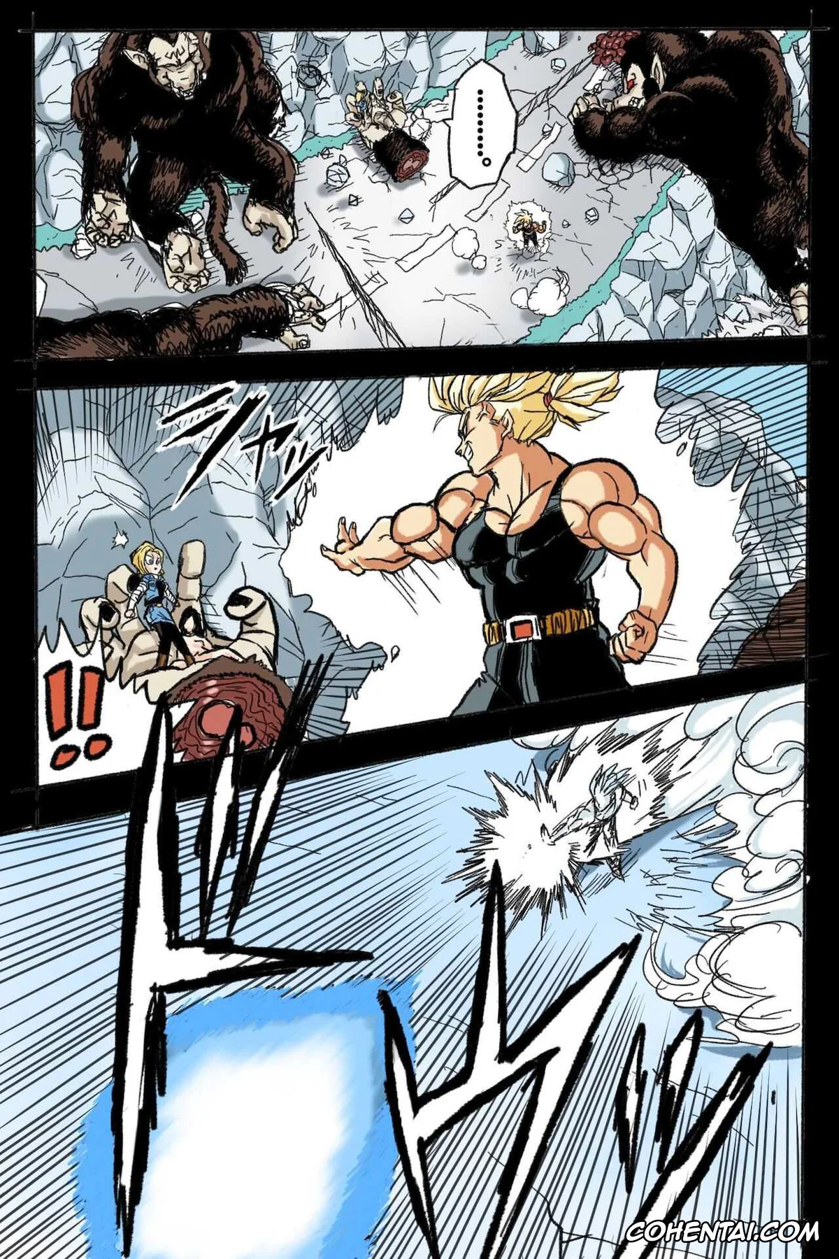 Dragon Ball Z hentai, Android 18 hentai, Trunks Briefs hentai, Ryona Budokai 3 – Android 18 vs Trunks (Dragon Ball Z), pagina 12