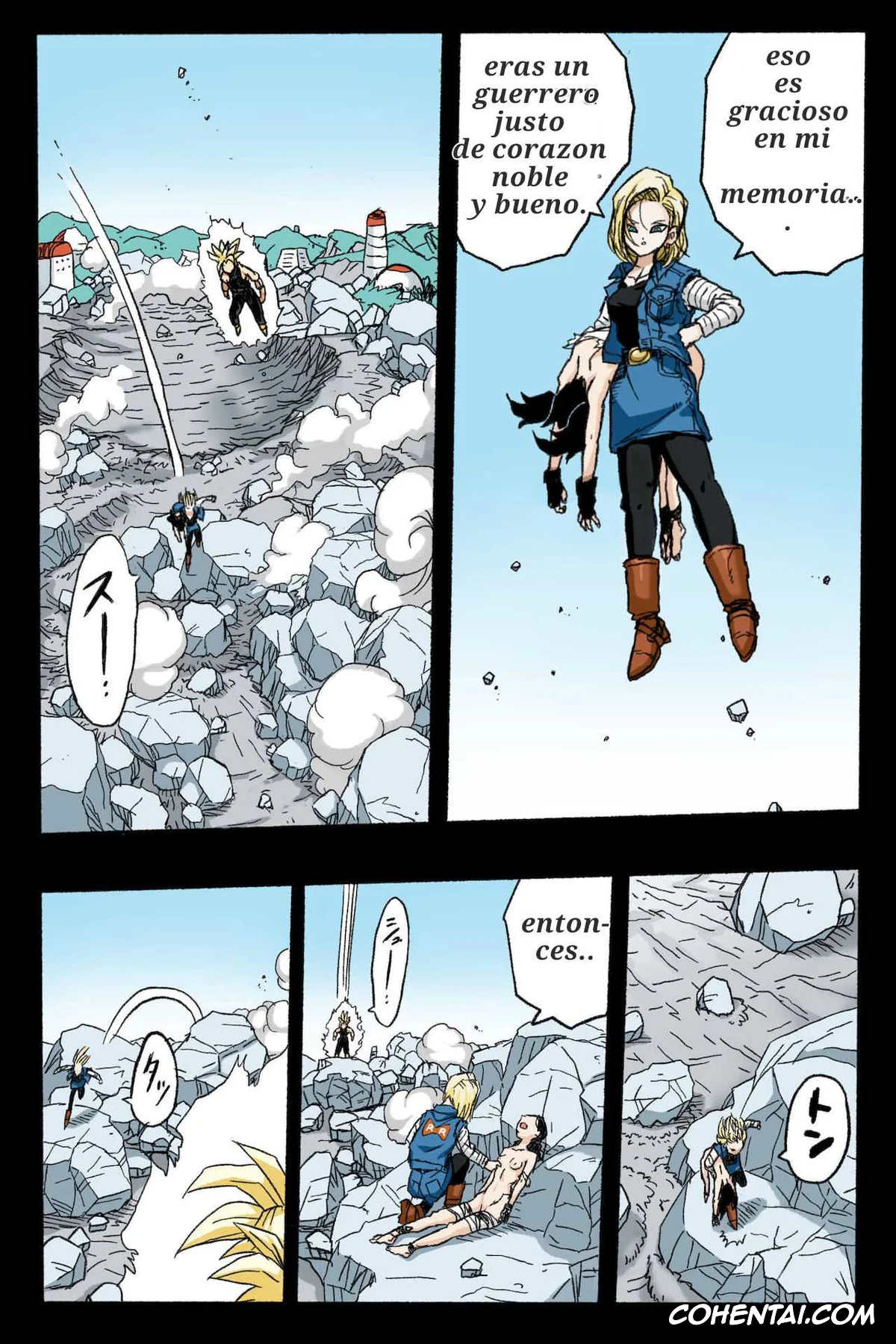 Dragon Ball Z porno, Android 18 porno, Trunks Briefs porno, Ryona Budokai 3 – Android 18 vs Trunks (Dragon Ball Z), pagina 14